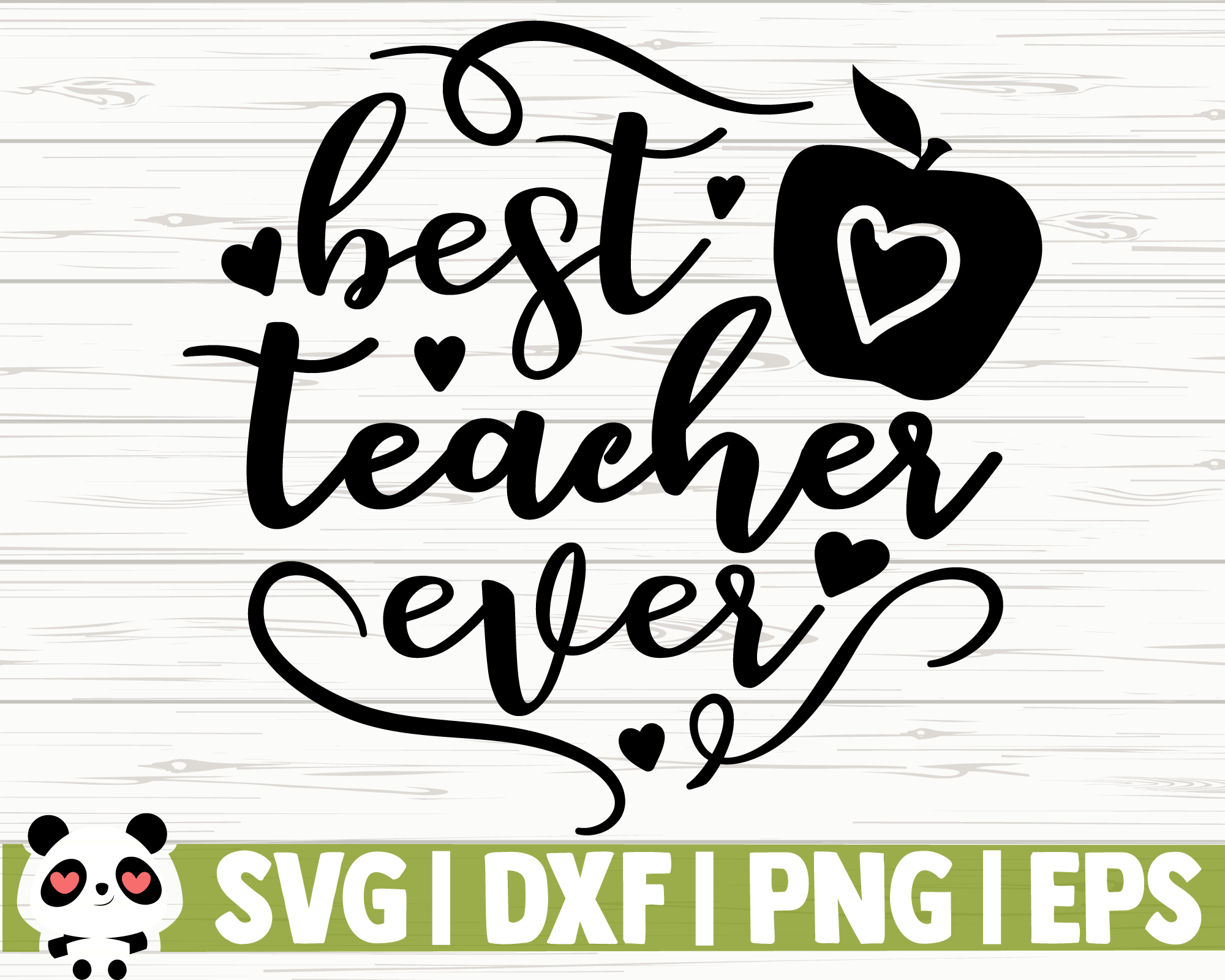 Best Teacher Ever By CreativeDesignsLLC | TheHungryJPEG