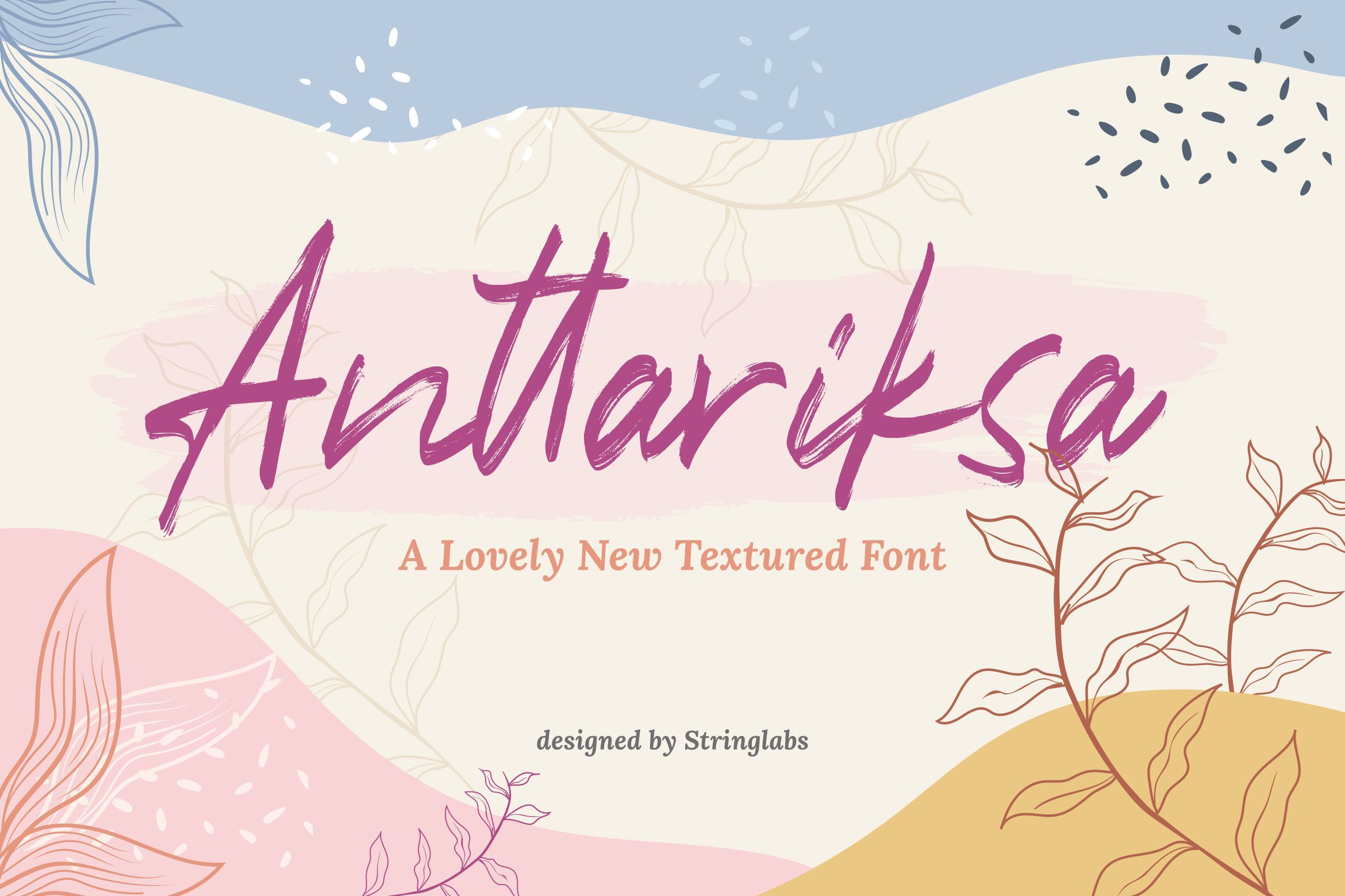 Anttariksa Brush Script Font By Stringlabs Thehungryjpeg Com