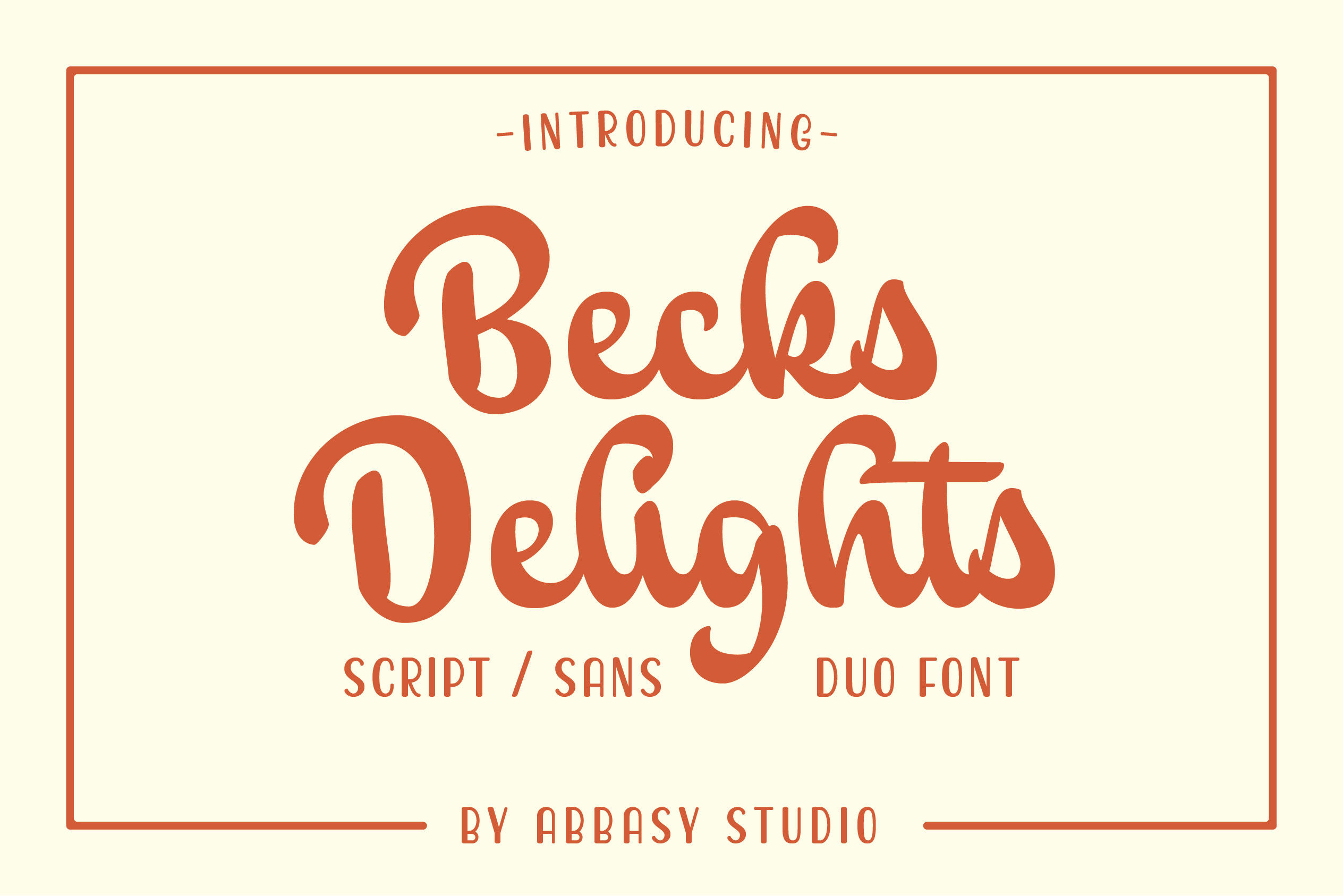 Becks Delights By Abbasy Studio Thehungryjpeg Com