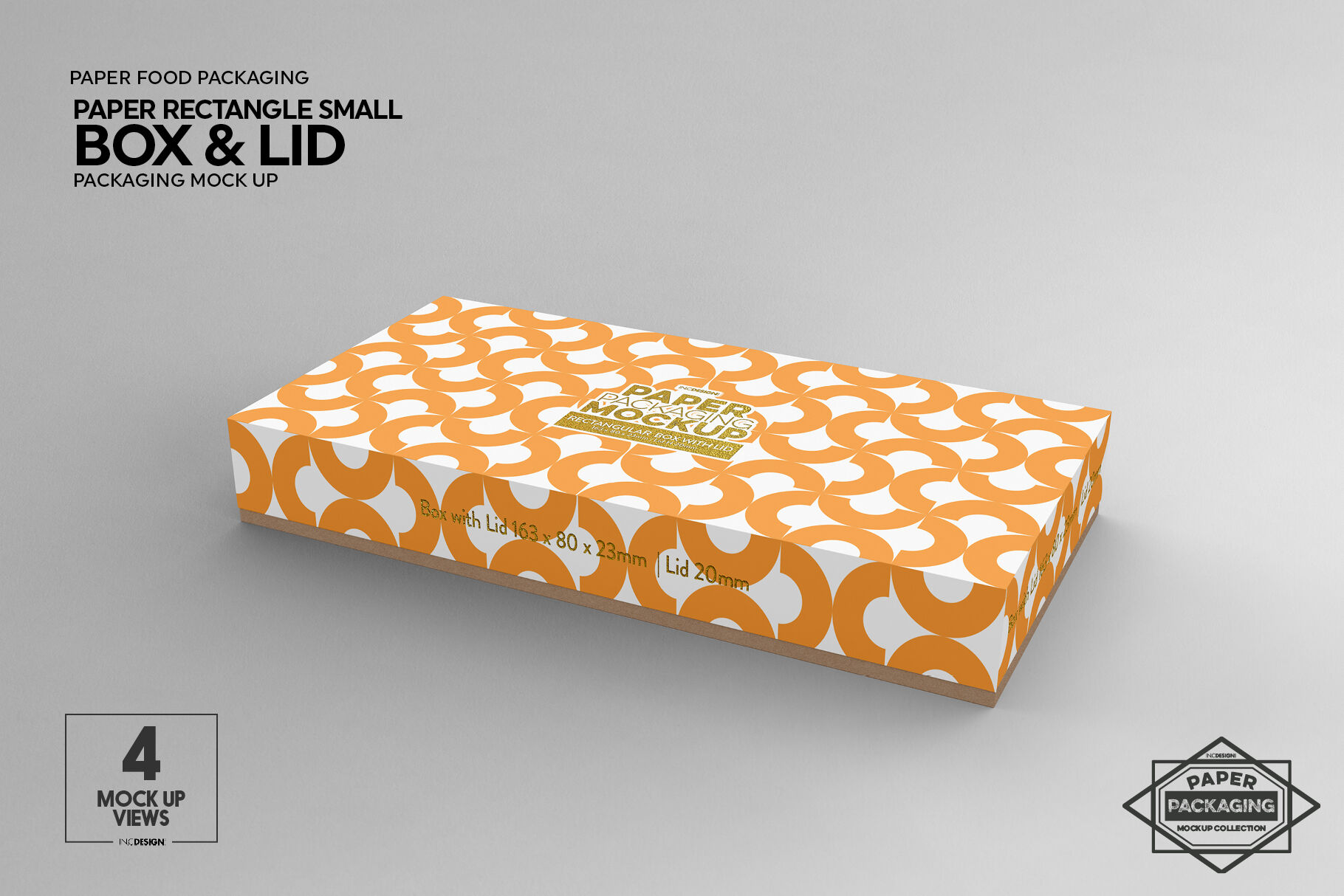 Download Small Rectangular Box & Lid Mockup By INC Design Studio | TheHungryJPEG.com