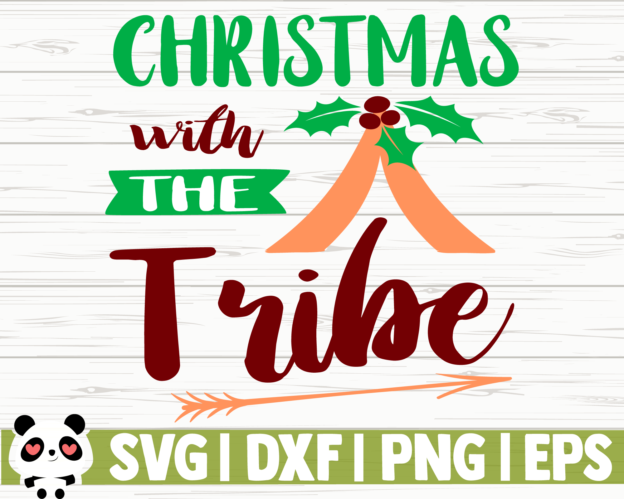 Christmas With The Tribe By Creativedesignsllc Thehungryjpeg Com