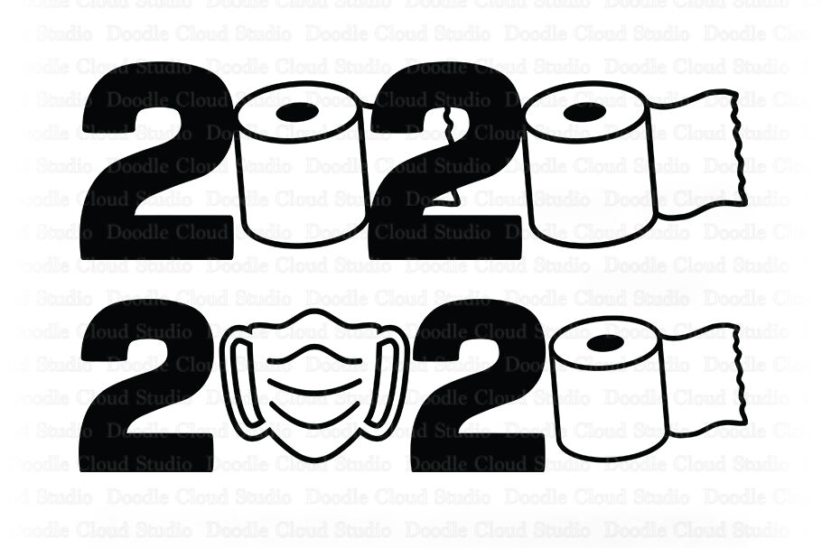 2020 Quarantined Toilet Paper Svg 2020 Quarantine Mask 2020 Svg By Doodle Cloud Studio Thehungryjpeg Com