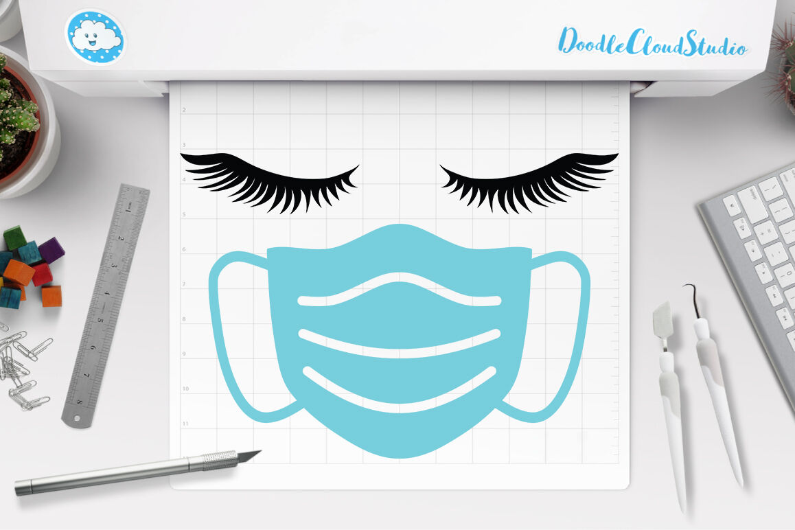 Download Quarantine SVG, Face Mask SVG, Woman Face SVG, Nurse SVG By Doodle Cloud Studio | TheHungryJPEG.com