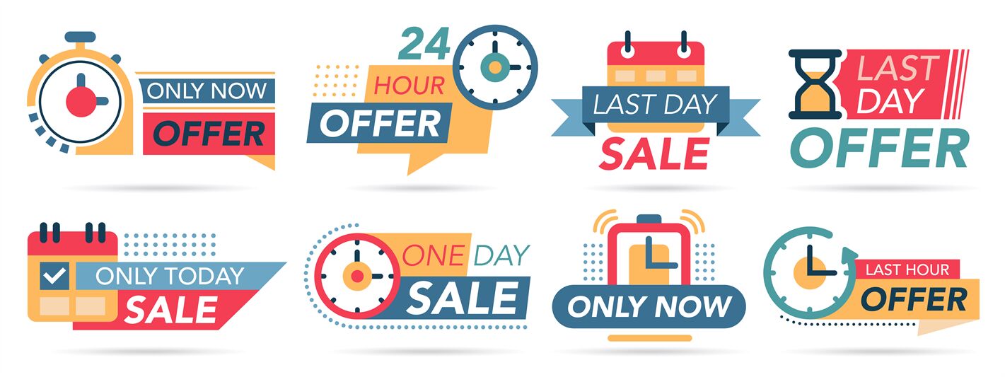 Sale Countdown Tags Last Minute Badges Special Countdown Offer Only By Winwin Artlab Thehungryjpeg Com