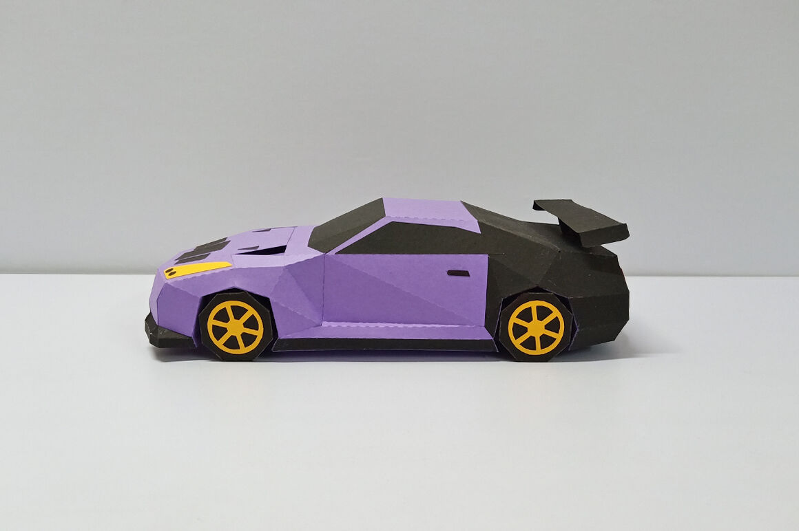 Download Diy Sports Car Model 3d Papercraft By Paper Amaze Thehungryjpeg Com