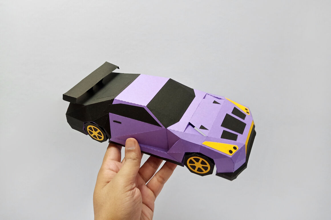 papercraft car model