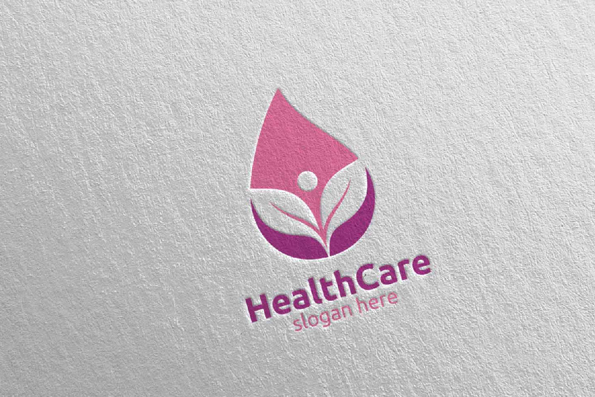 Water Drop Health Care Medical Logo 26 By Denayunethj Thehungryjpeg Com