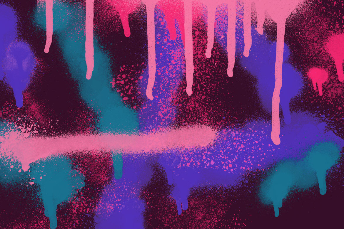 Spray Paint Leaks Backgrounds By ArtistMef | TheHungryJPEG