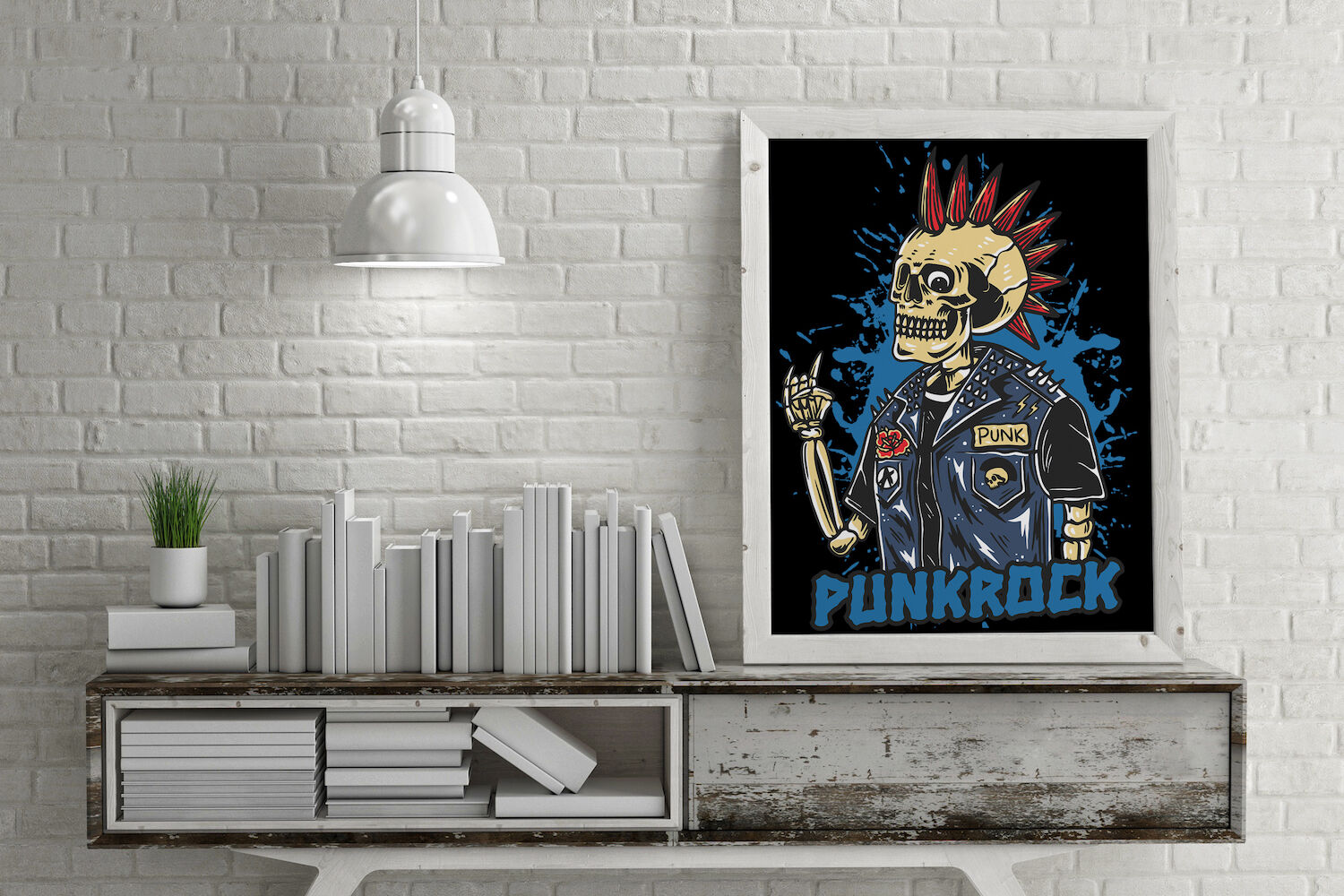 Punk Rock T Shirt Design Template By Stringlabs Thehungryjpeg Com