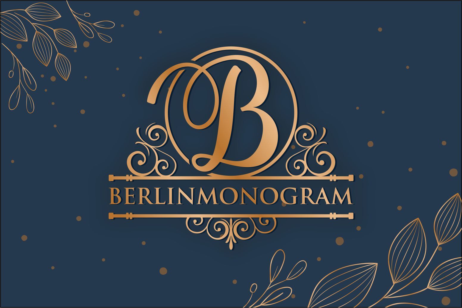 Berlin Monogram By Zainstudio Thehungryjpeg Com