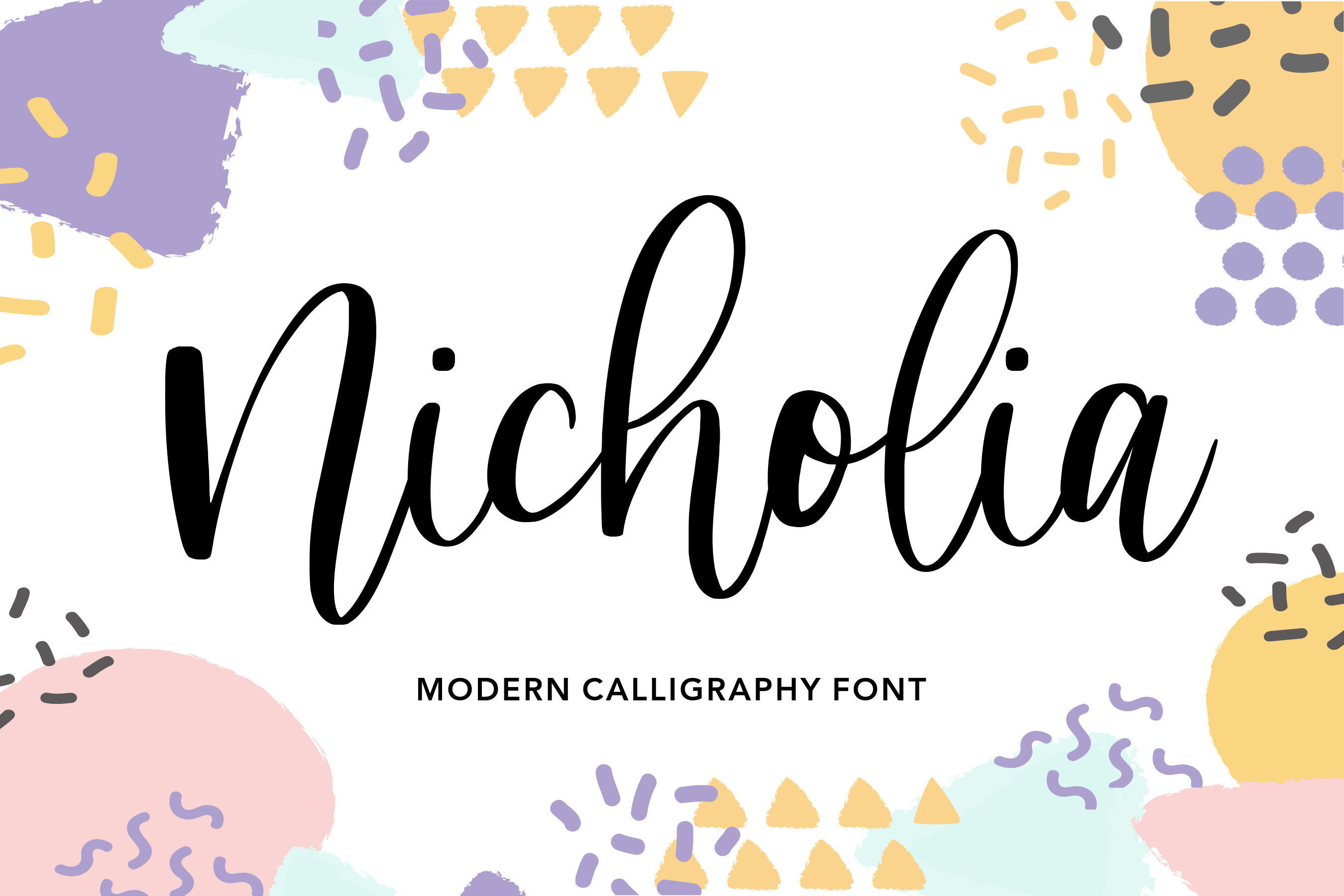 Nicholia Modern Calligraphy Font By Balpirick Studio Thehungryjpeg Com