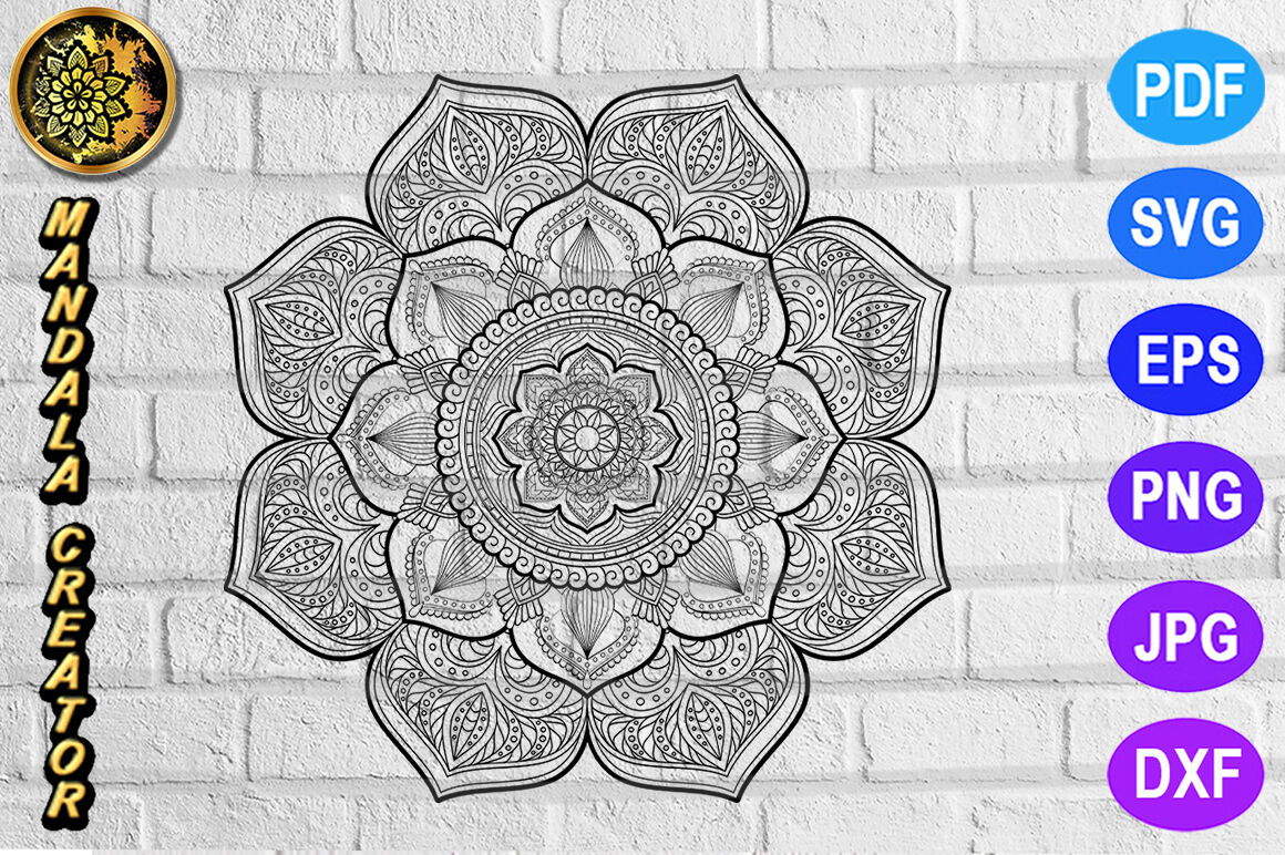 Free Free 284 Cricut Simple Mandala Svg SVG PNG EPS DXF File