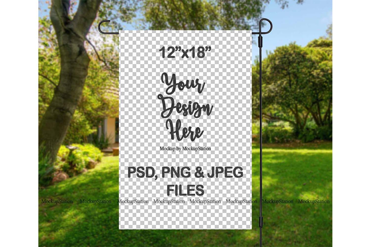 Garden Flag Mockup Psd File Add Your, How To Design Your Own Garden Flag