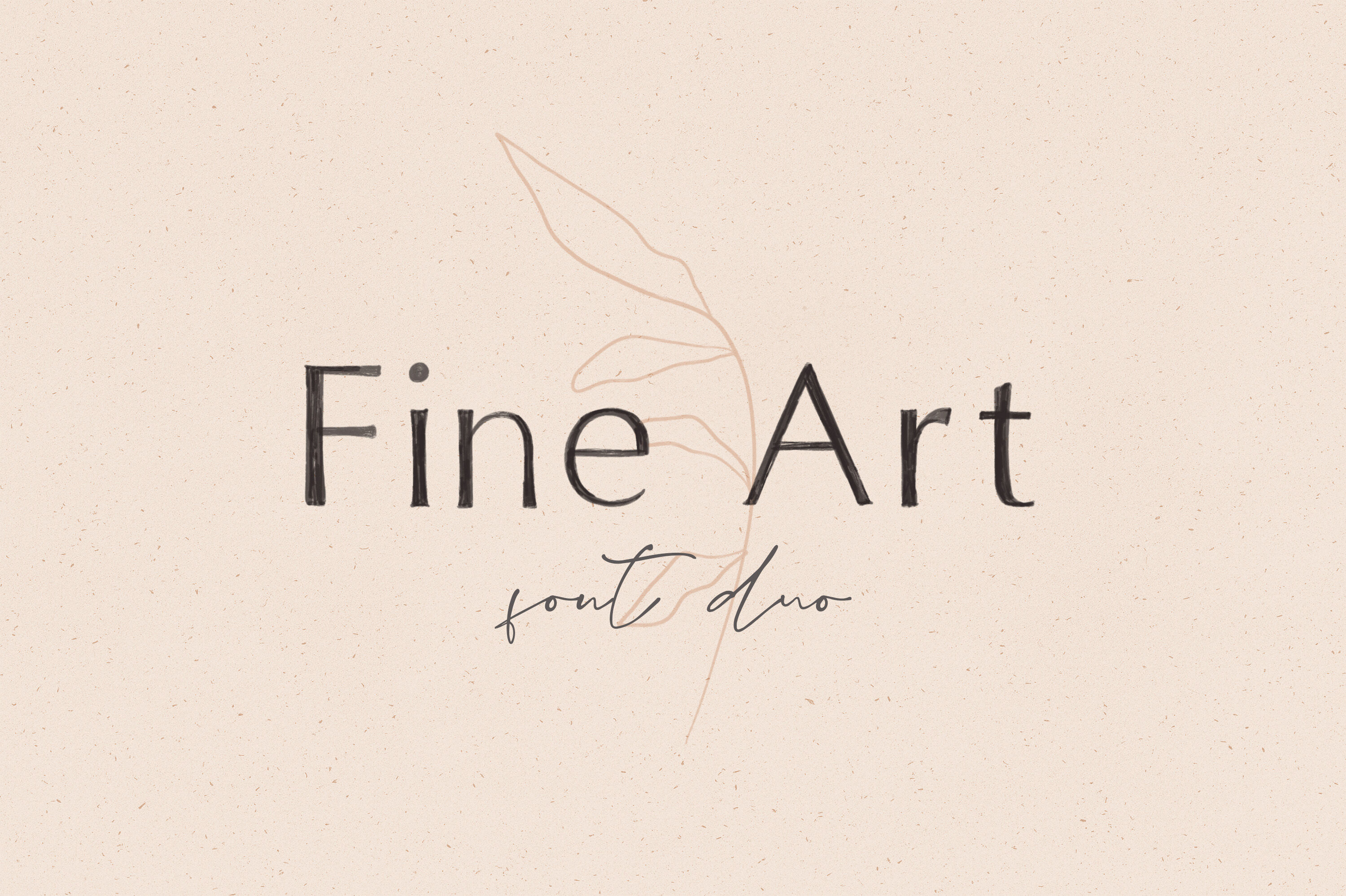 Fine Art Font Duo By Elvinova Thehungryjpeg Com