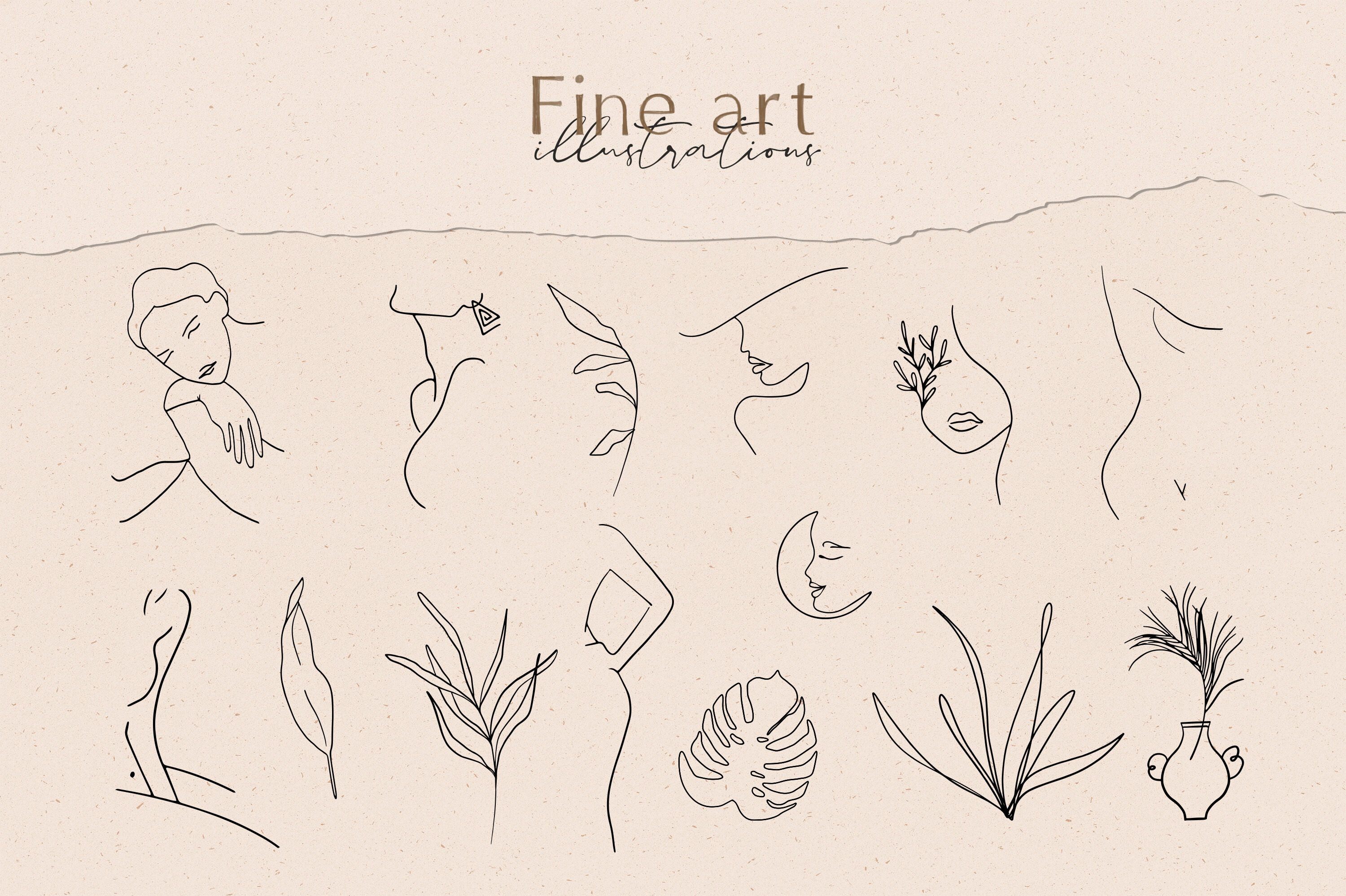 Fine Art Font Duo By Elvinova Thehungryjpeg Com