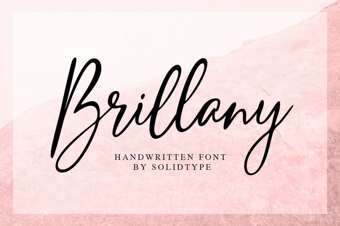 Brillany Handwritten Font By Solidtype Thehungryjpeg Com