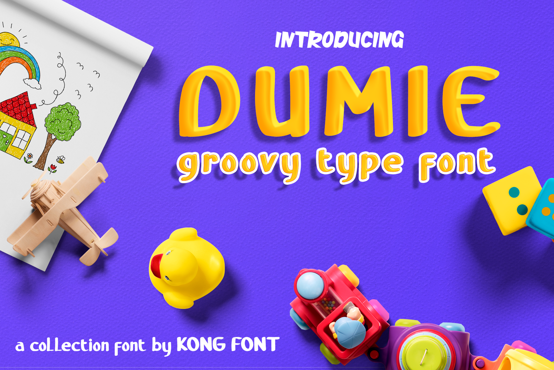 Dumie Cute Font For Kids By Kongfont Thehungryjpeg Com