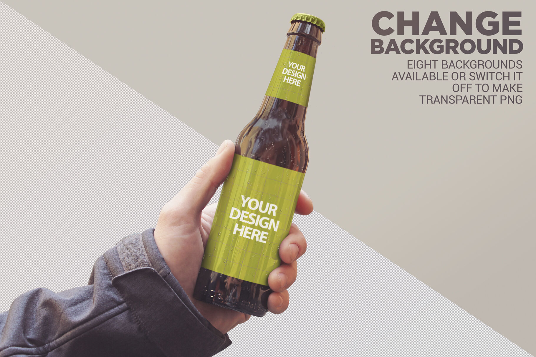 Download Beer Bottle Mockup Free Yellow Images