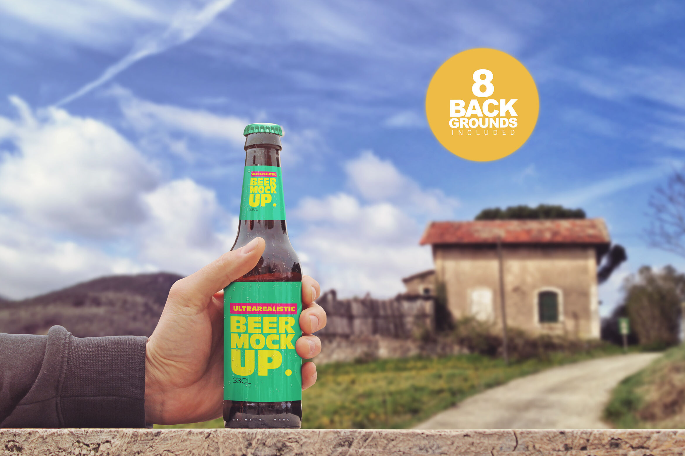 Download Psd Beer Bottle Mockup Yellowimages