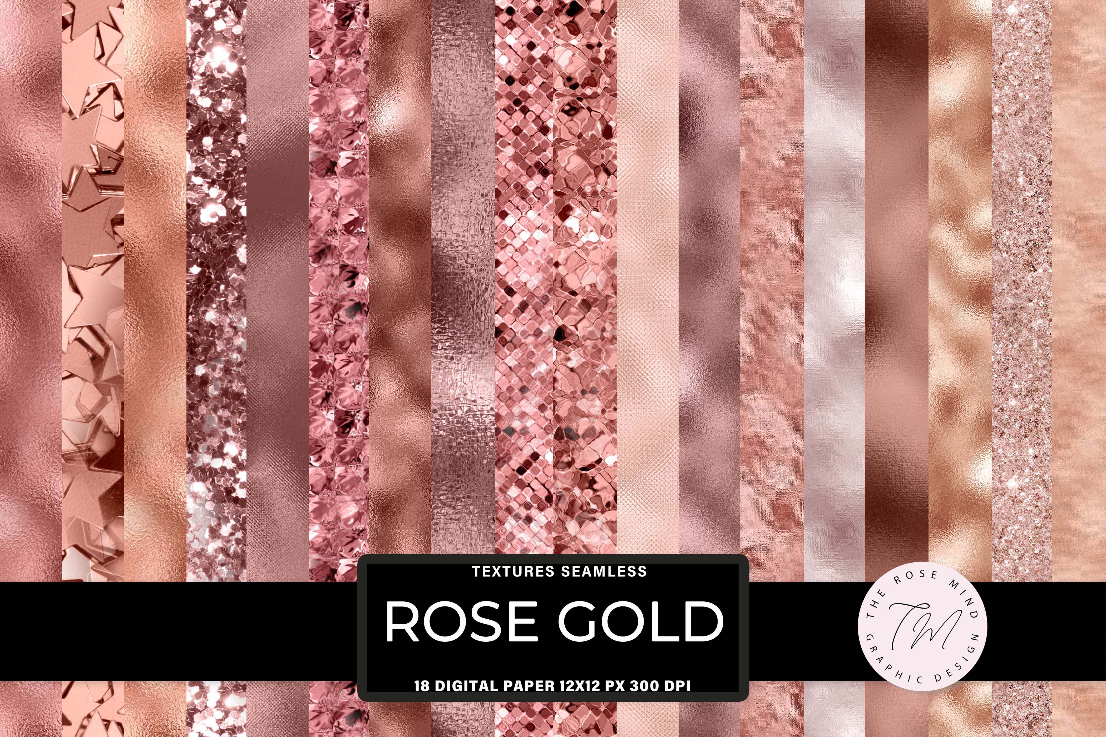 Rose Gold Seamless Foil Digital Paper By Therosemind Thehungryjpeg Com