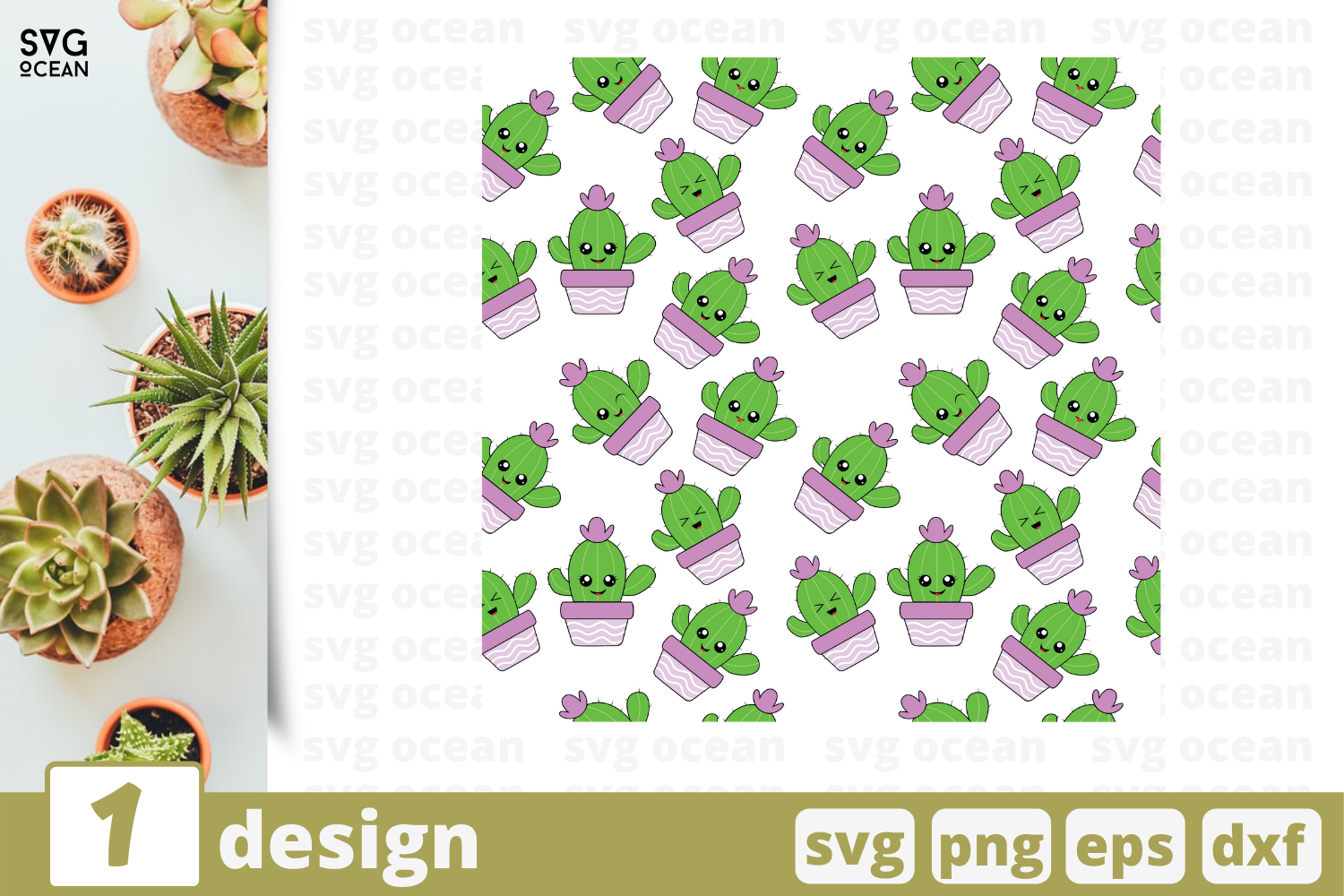 Download 1 CACTUS svg pattern, cactus cricut svg By SvgOcean ...