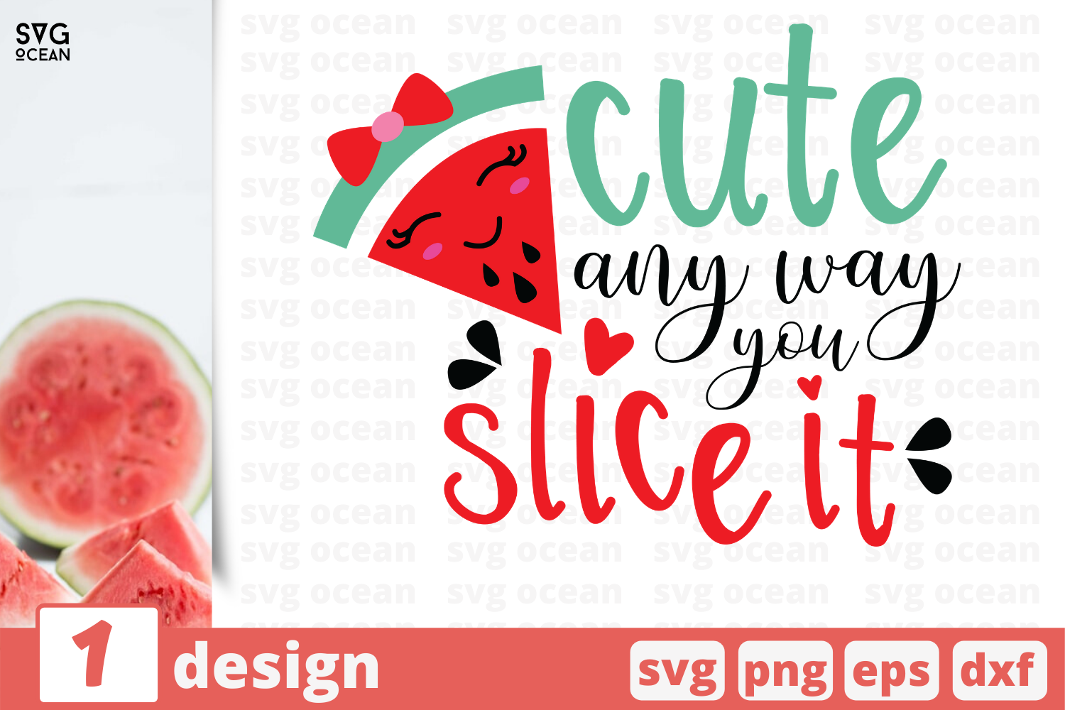 1 Slice Watermelon Svg Bundle Watermelon Cricut Svg By Svgocean Thehungryjpeg Com