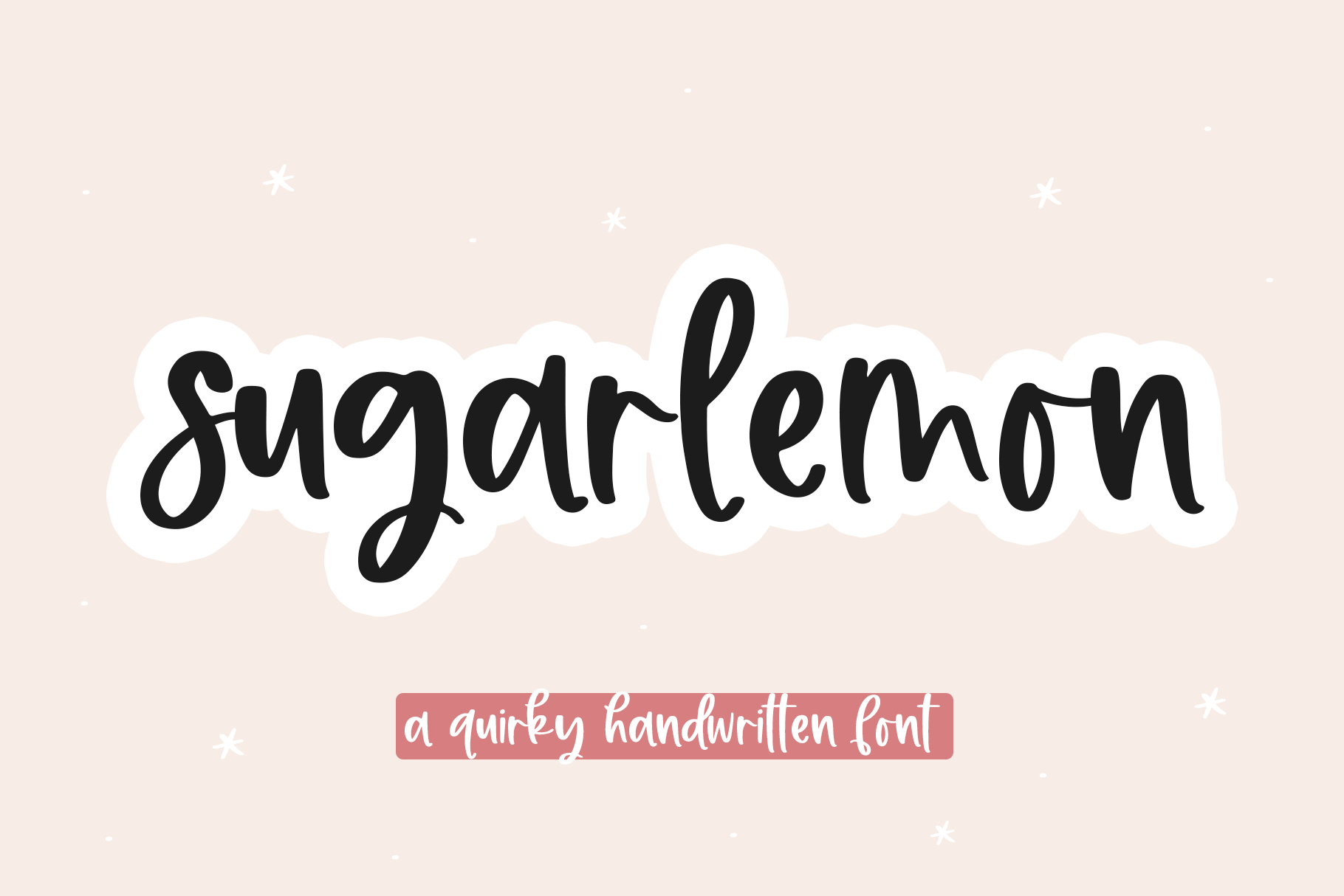 Sugar Lemon Quirky Handwritten Font By Ka Designs Thehungryjpeg Com