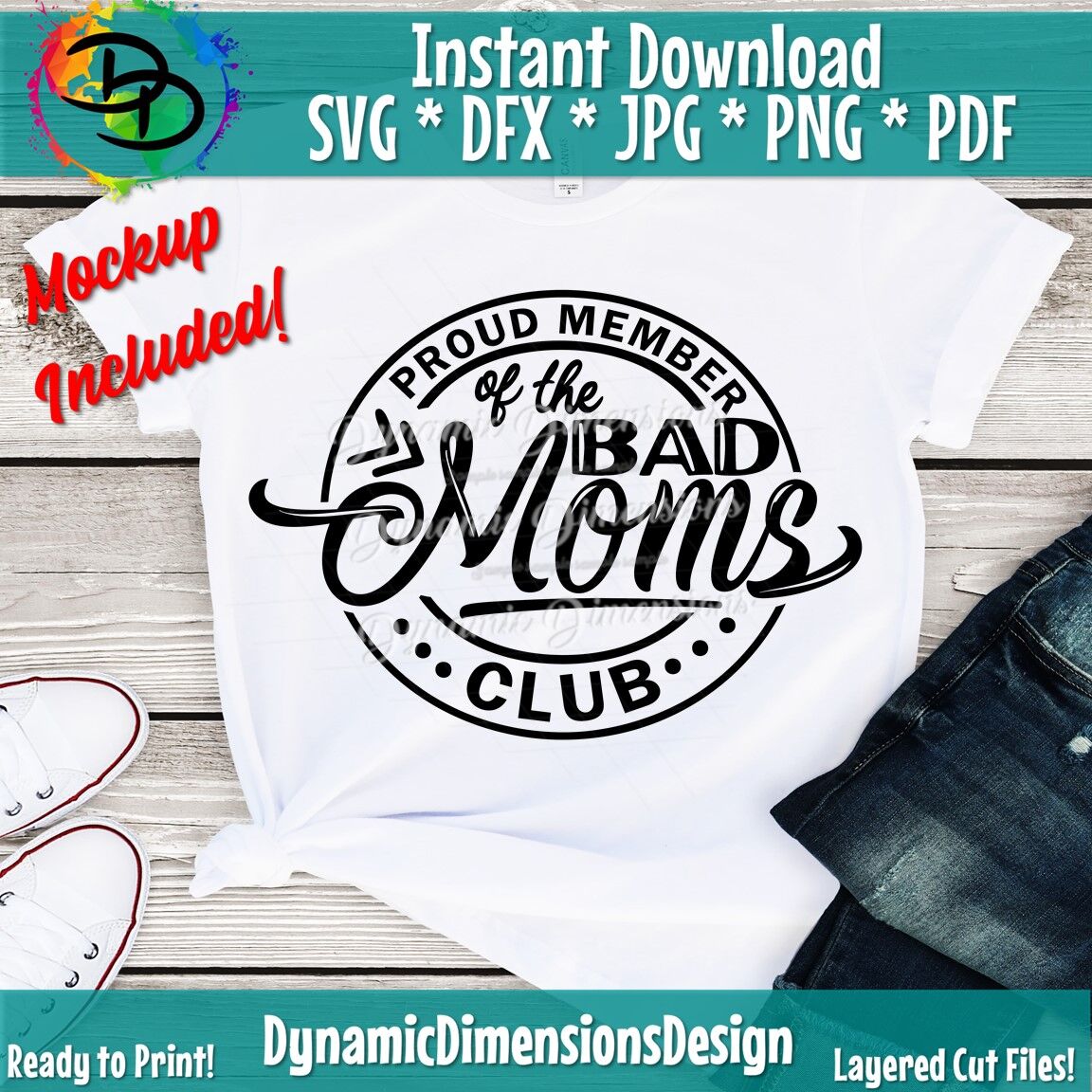Mom Svg Proud Member Of The Bad Moms Club Proud Member Of The Bad Mo By Dynamic Dimensions Thehungryjpeg Com