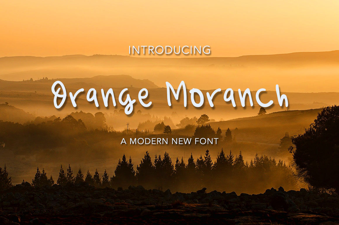 Orange Moranch By Red Sugar Design Thehungryjpeg Com
