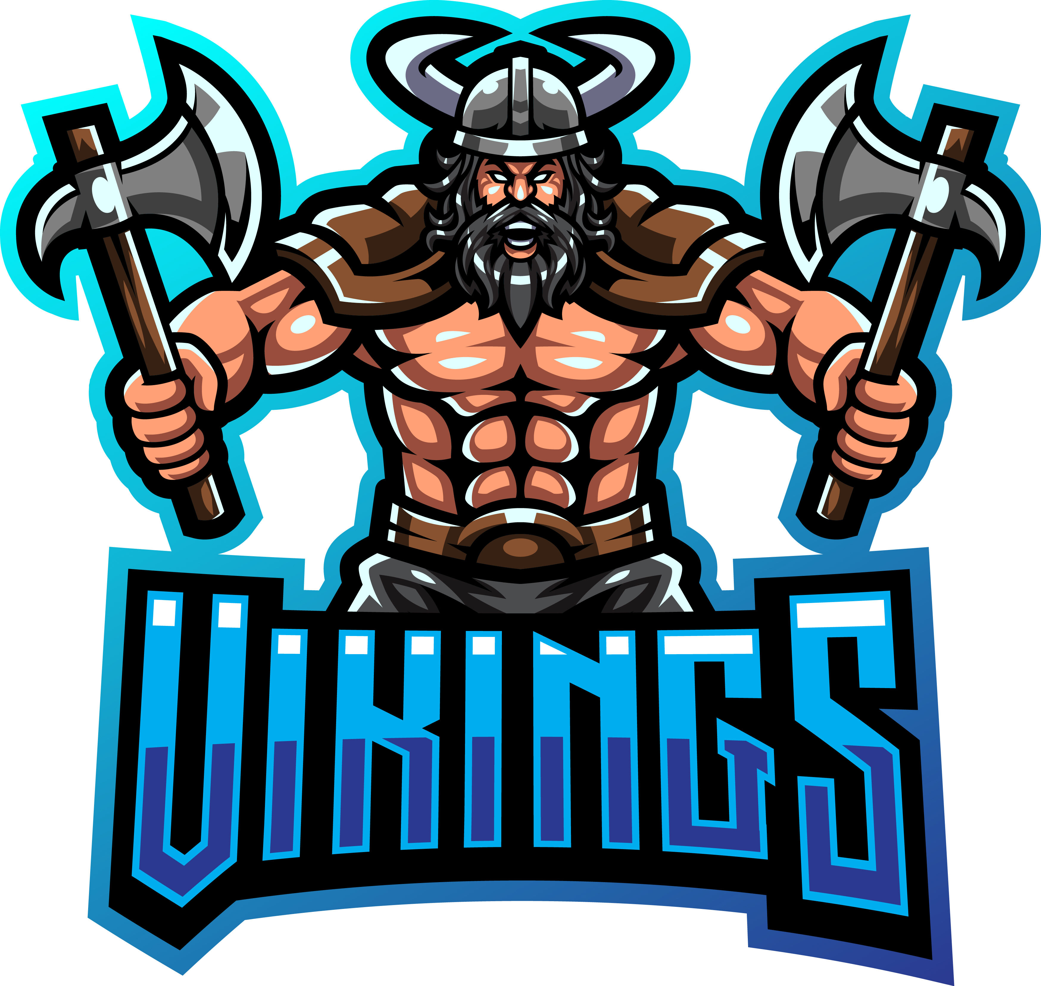Viking ESports Logo Design Vector. Viking Mascot Gaming Logo Concepts Stock  Vector - Illustration of logos, hockey: 151955405