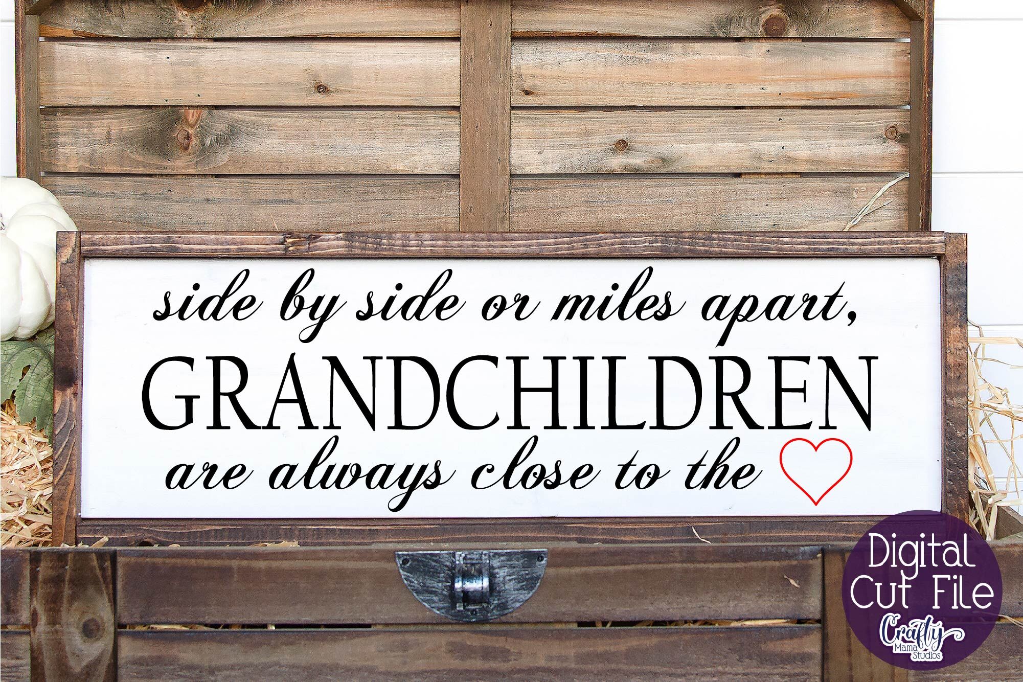 Side By Side Svg Grandparents Svg Grandkids Svg By Crafty Mama Studios Thehungryjpeg Com