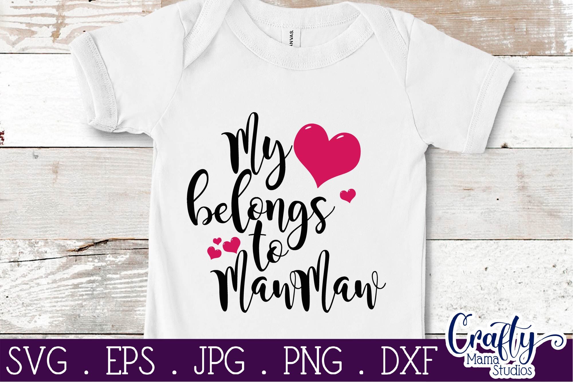 My Heart Belongs To MawMaw Svg, Grandma Svg By Crafty Mama Studios ...