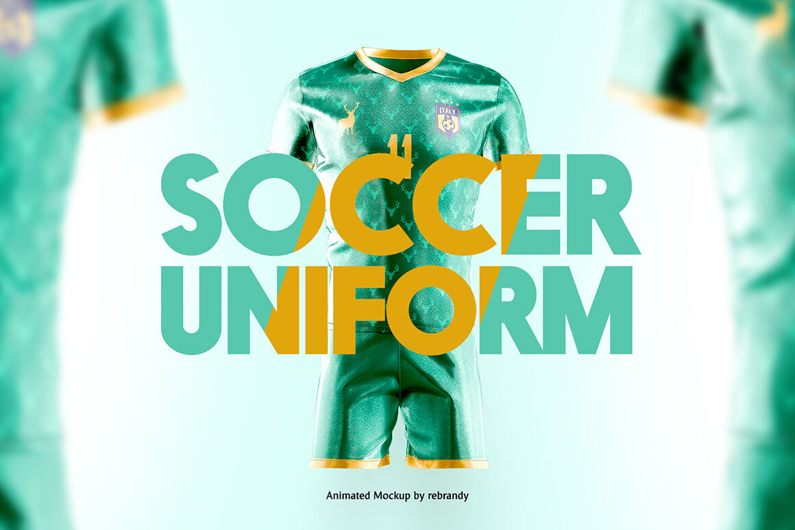 Soccer Uniform Animated Mockup By Rebrandy Thehungryjpeg Com