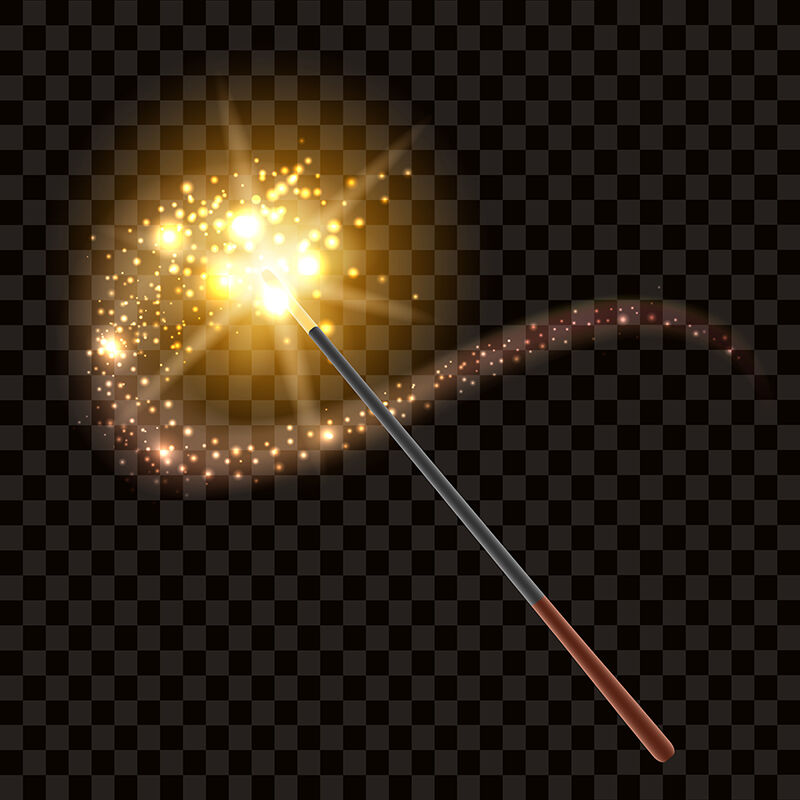 Magic Wand isolated on transparent background By Olena1983 | TheHungryJPEG