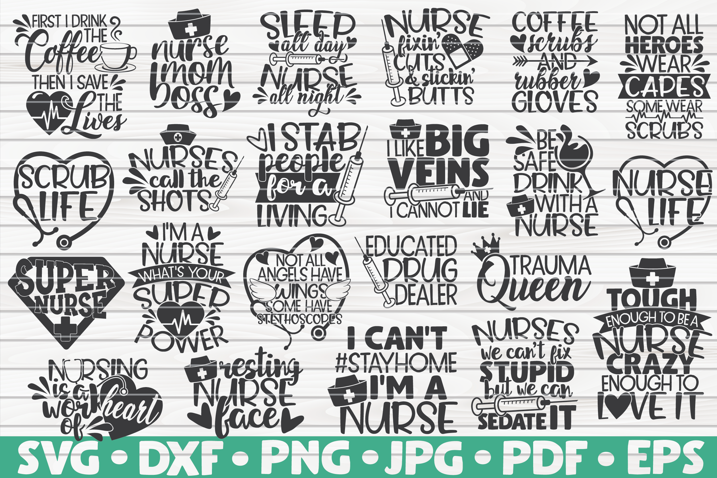 Download Nurse Quotes Svg Bundle 22 Designs By Hqdigitalart Thehungryjpeg Com