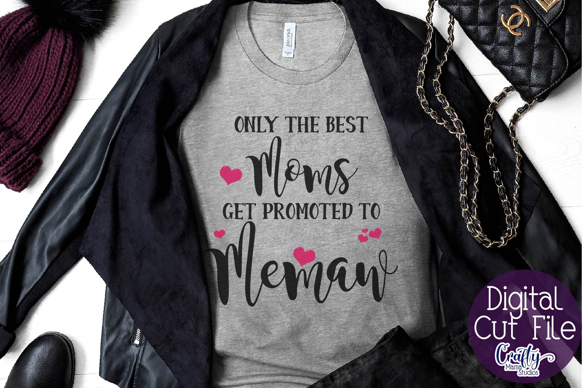 Download Only The Best Moms Get Promoted To Memaw Svg, Grandma Svg ...