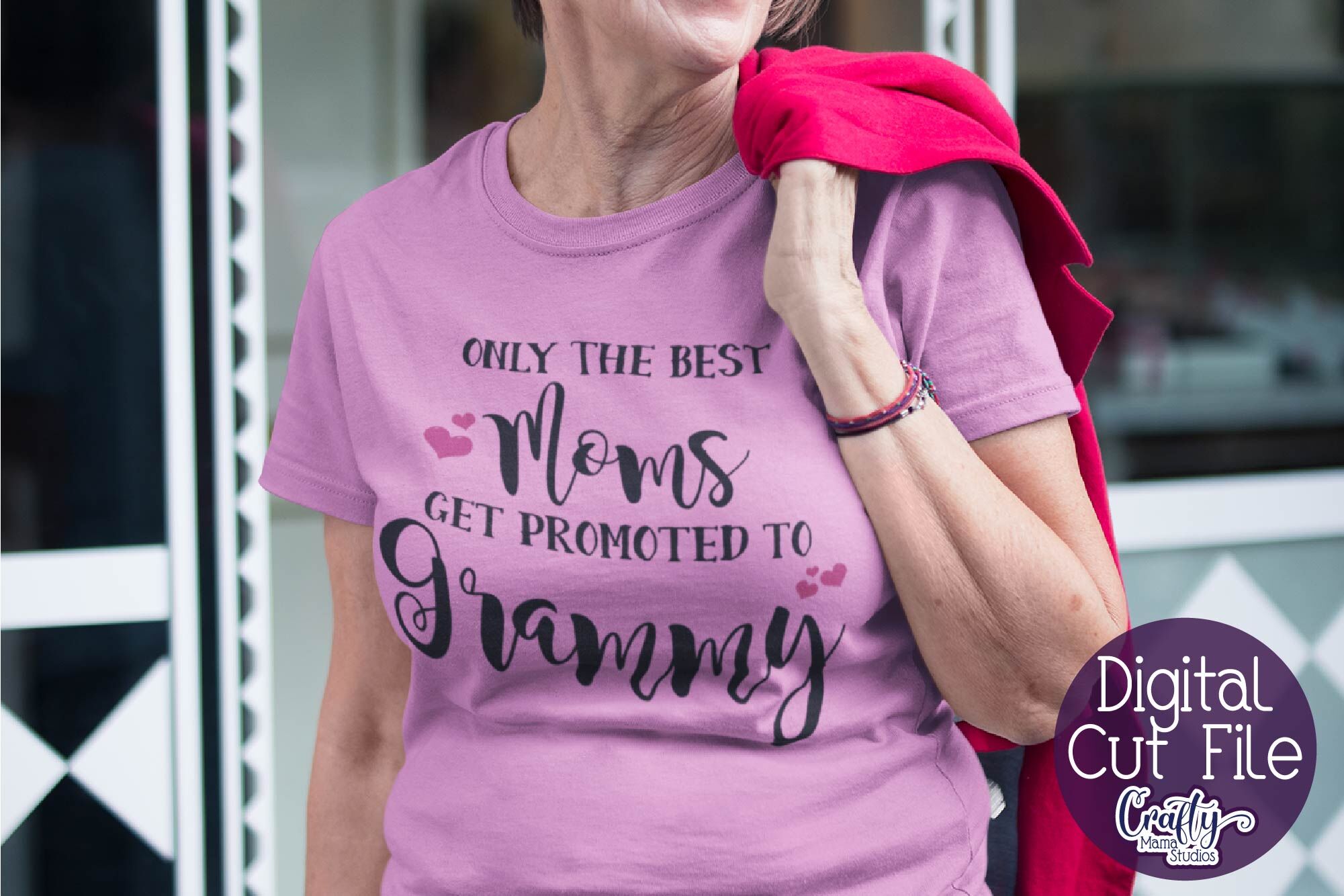 Only The Best Moms Get Promoted To Grammy Svg Grandma Svg By Crafty