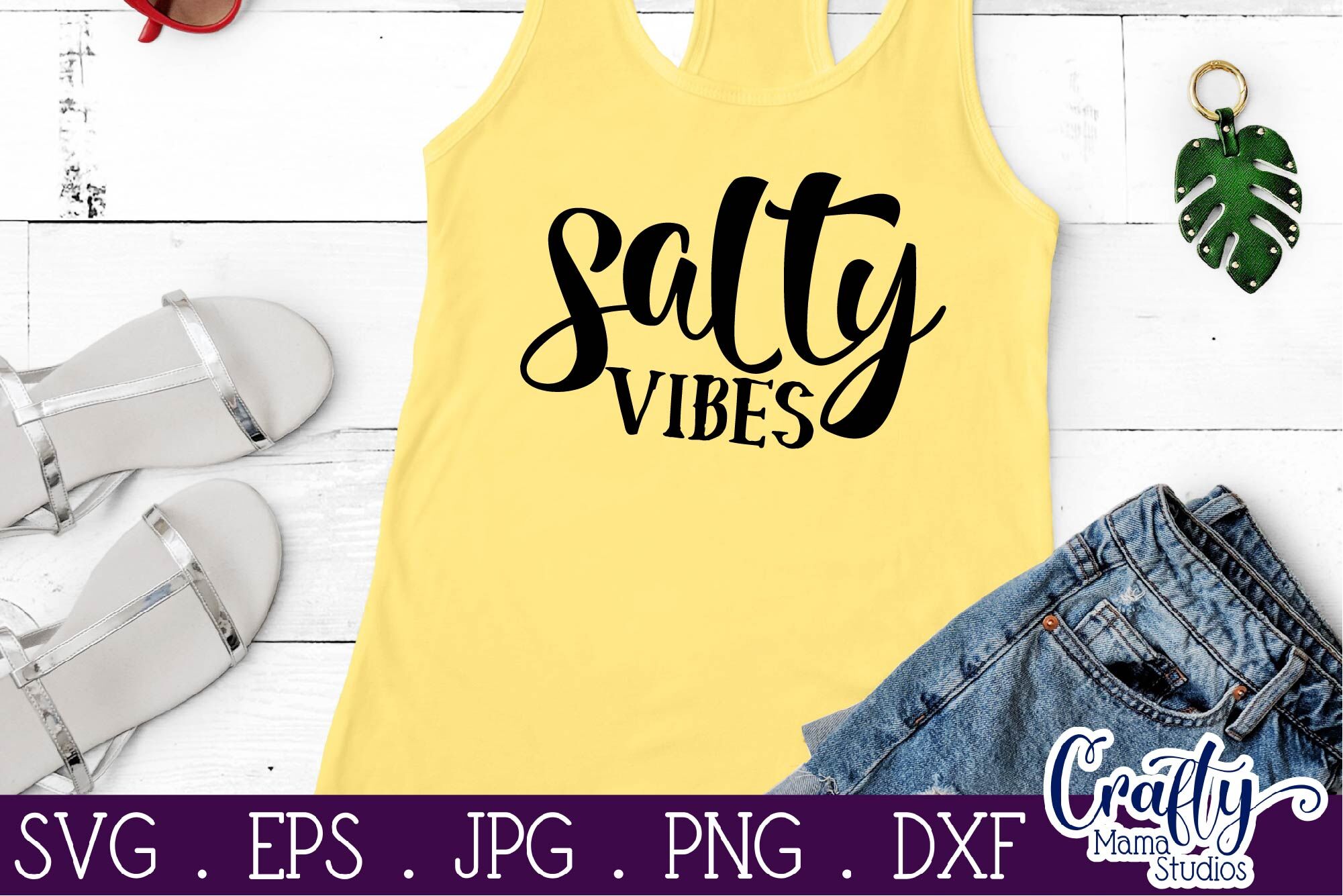 Download Salty Vibes Svg Beach Svg Summer Svg By Crafty Mama Studios Thehungryjpeg Com