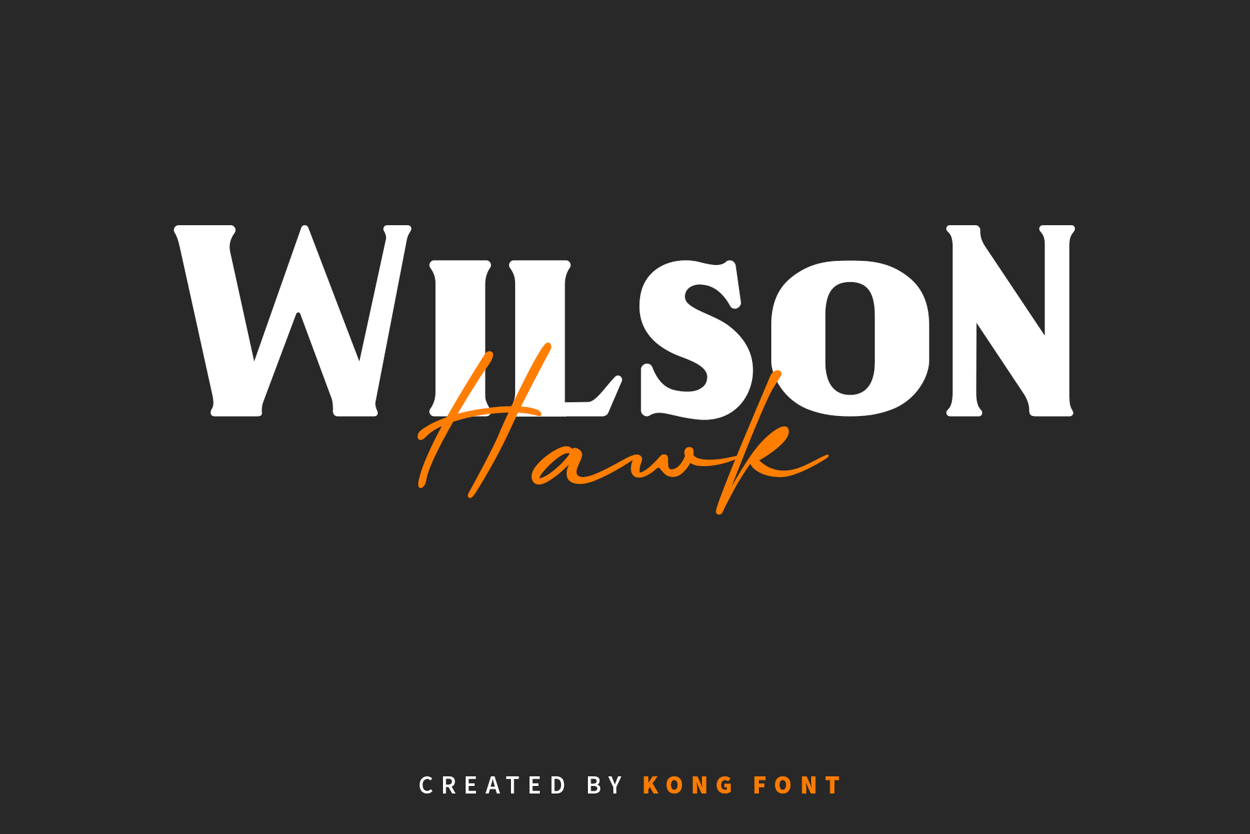 Wilson Hawk By Kongfont Thehungryjpeg Com