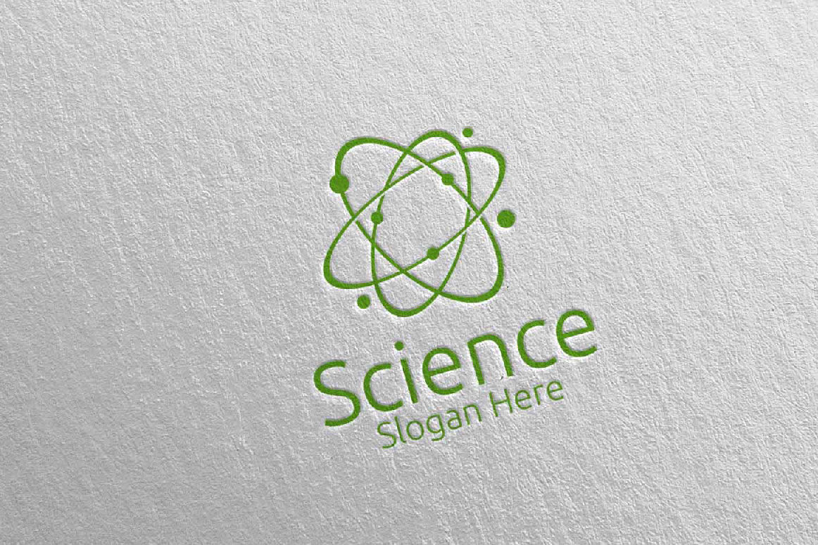 Science Logo Concept Design. Gear, Test Tube & Green Leaves Creative Sign.  Cogwheel & Flask Symbol Stock Vector - Illustration of biology, graphic:  178916435