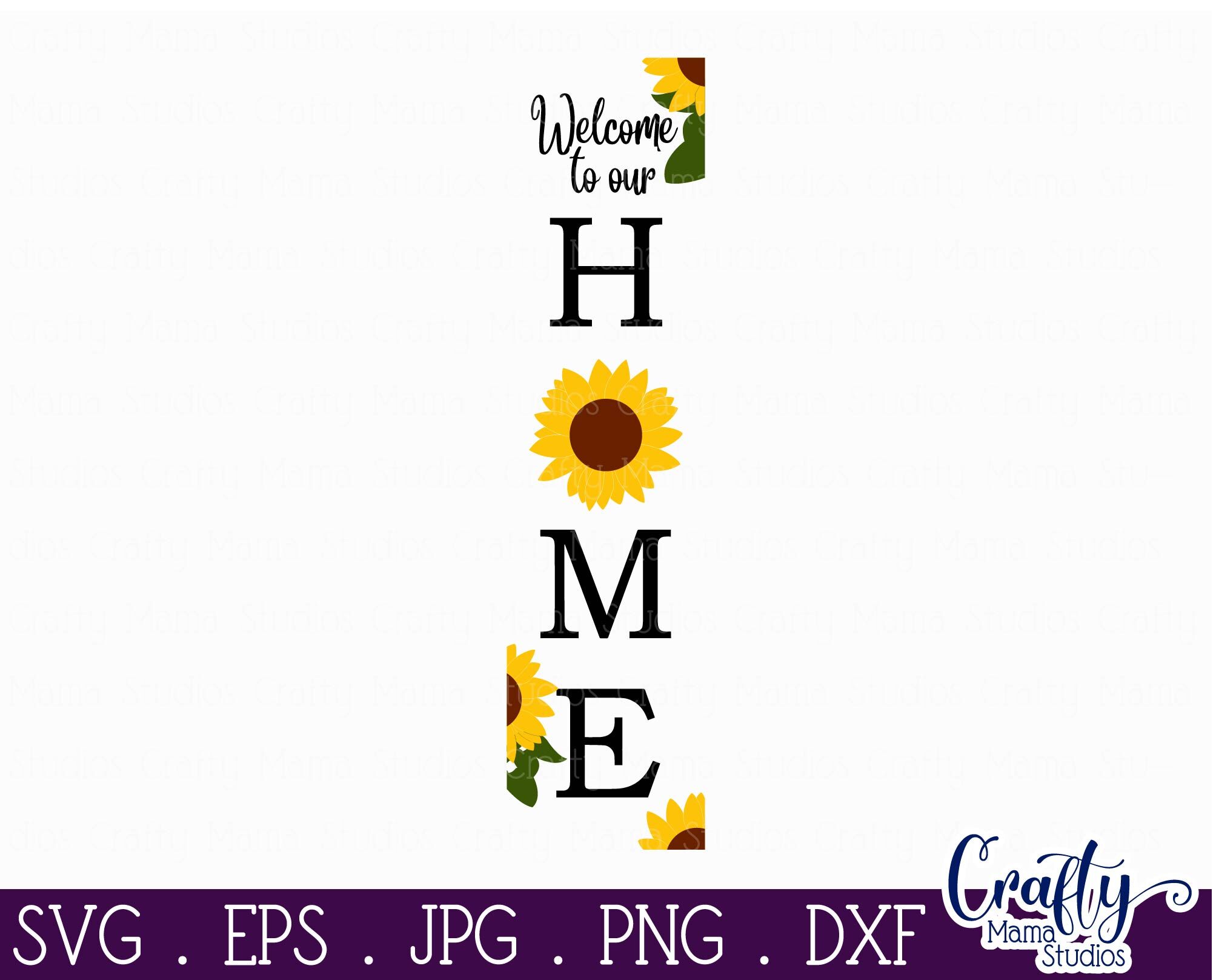 Free Free 69 Sunflower Welcome Sign Svg SVG PNG EPS DXF File