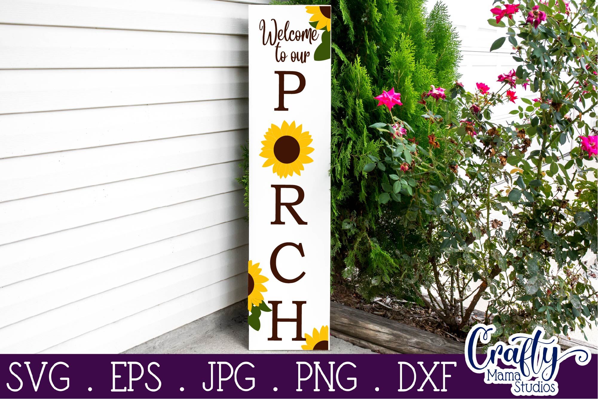 Download Welcome Porch Svg Sunflower Svg Summer Svg By Crafty Mama Studios Thehungryjpeg Com
