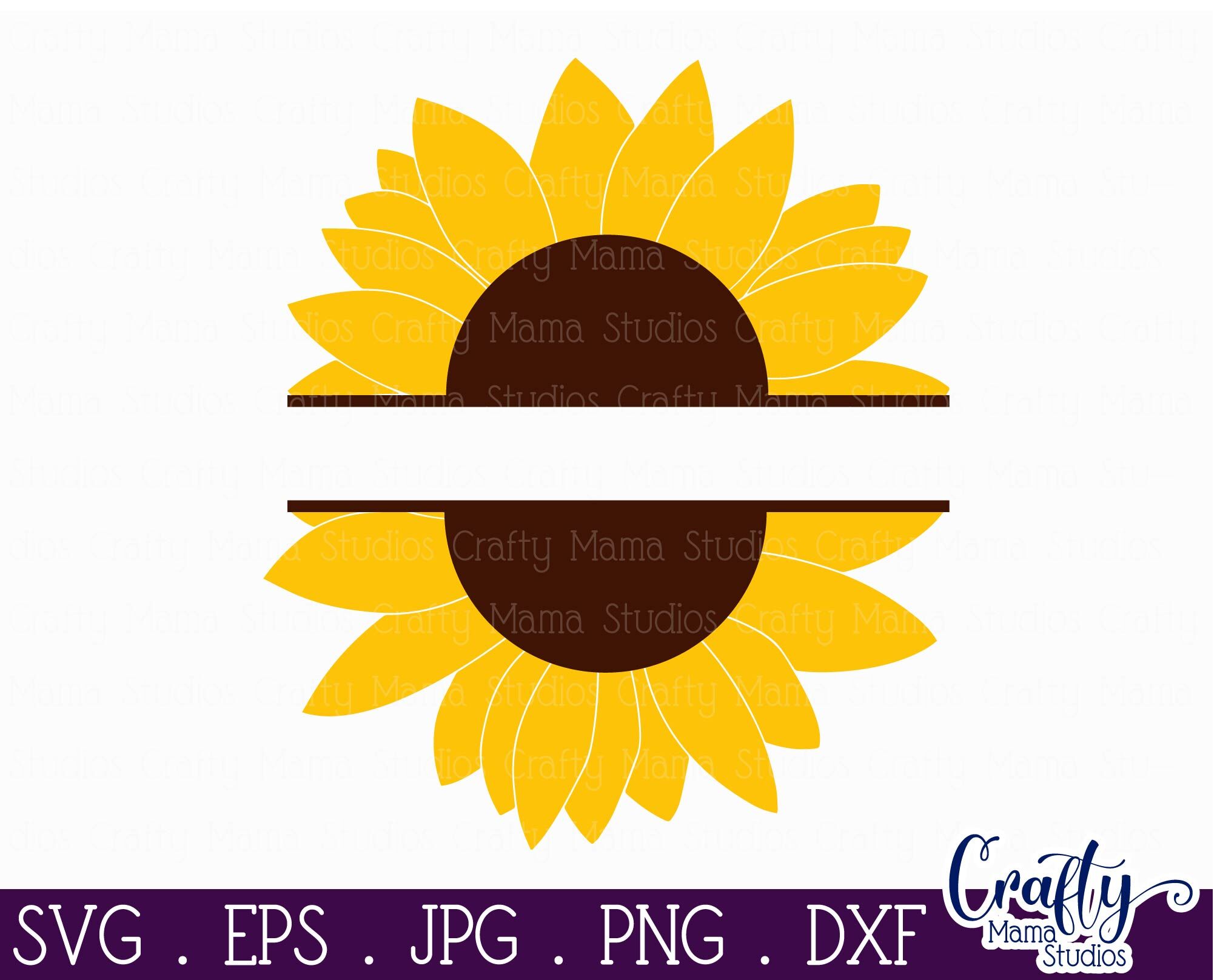 Download Sunflower Svg Sunflower Clipart Summer Svg By Crafty Mama Studios Thehungryjpeg Com