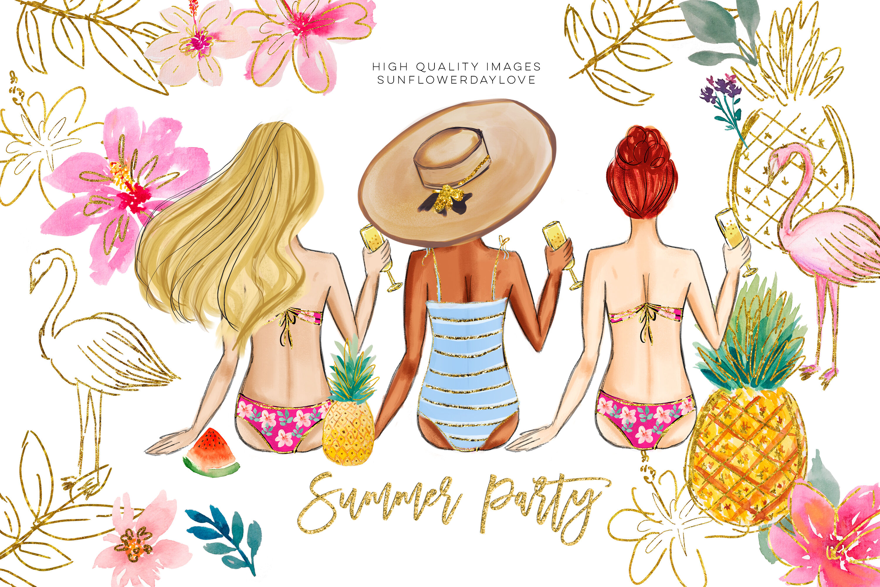 summer logos clip art