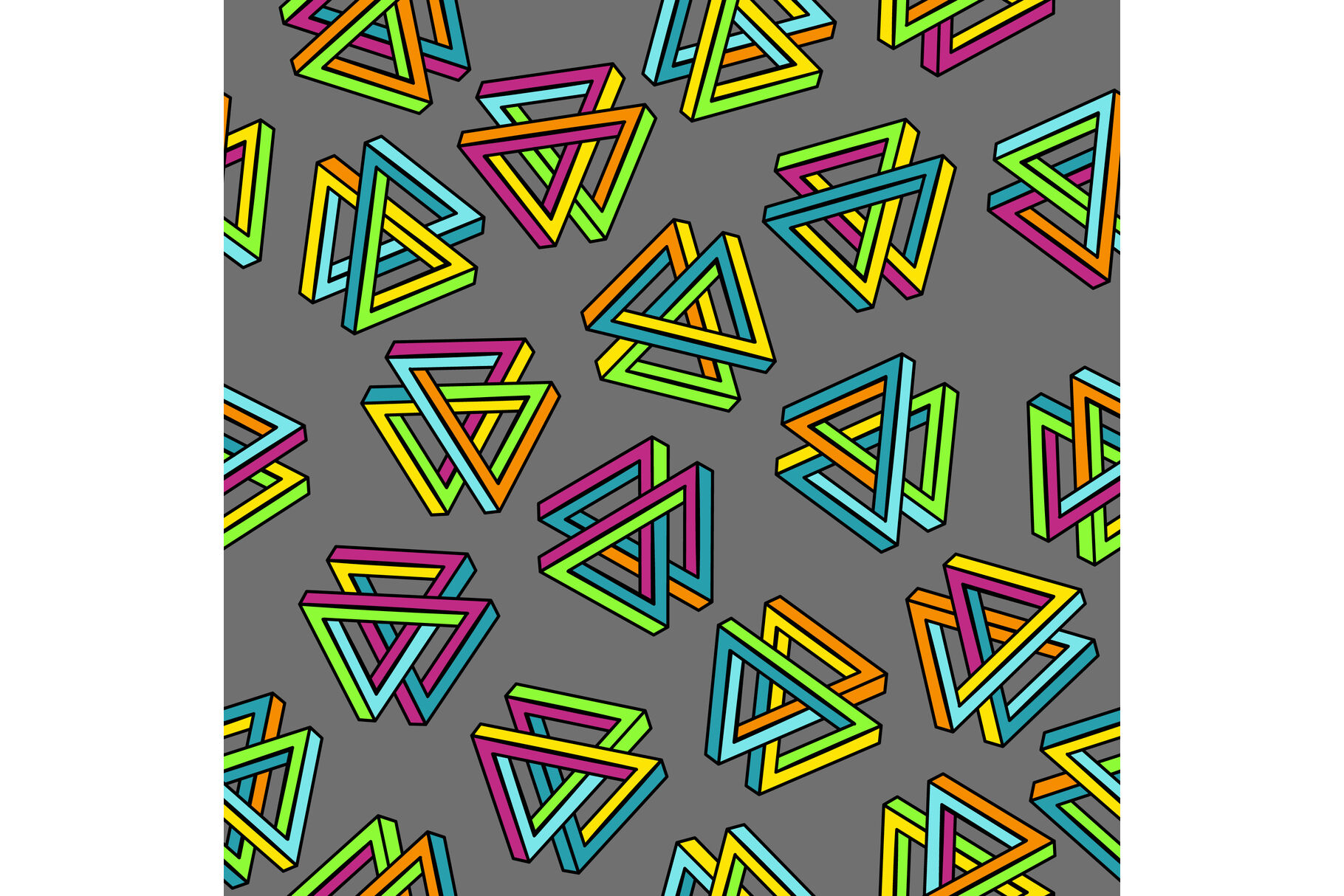 Vector Pattern 80s Geometric Seamless Abstract Background Retro Memphis Style 1980s By Pikepicture Thehungryjpeg Com