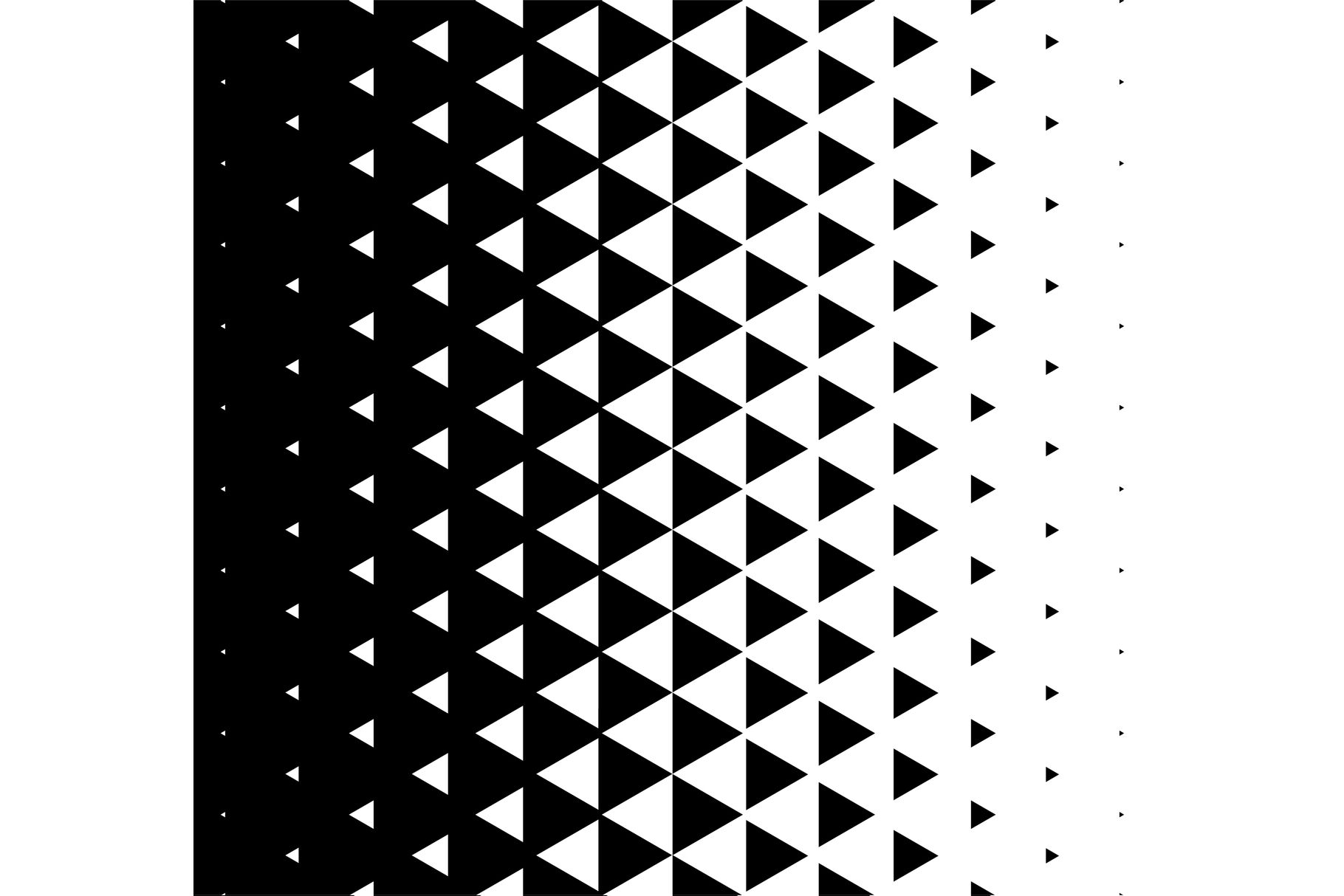 Halftone Triangular Pattern Vector Abstract Monochrome Geometric