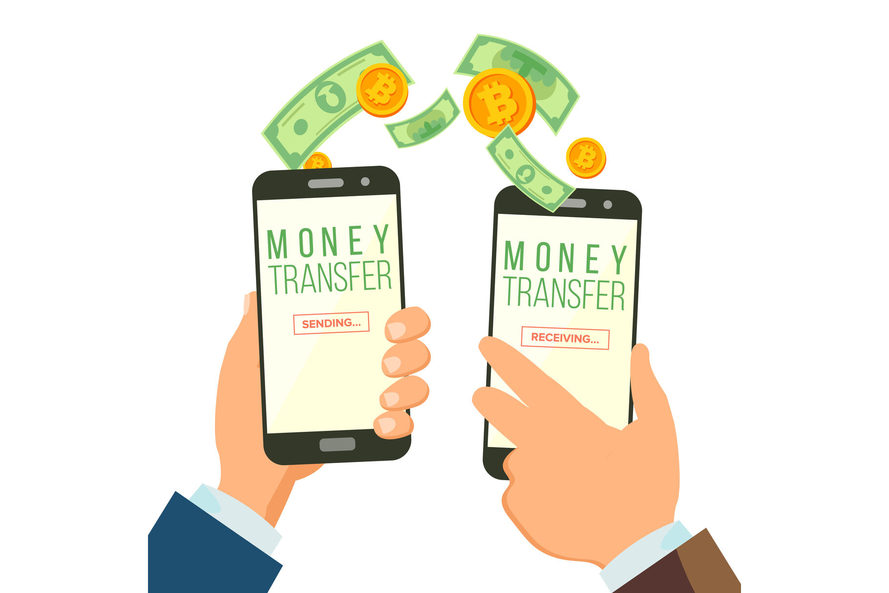 Bank money transfer. Money transfer. Best money transfer. Digital money transfer.