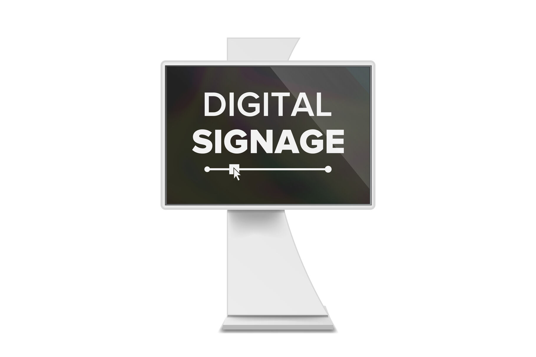 Advertising Digital Signage Vector Advertising Screen Mock Up Isolated Lcd Digital Signage For Indoor Using Isolated Illustration By Pikepicture Thehungryjpeg Com