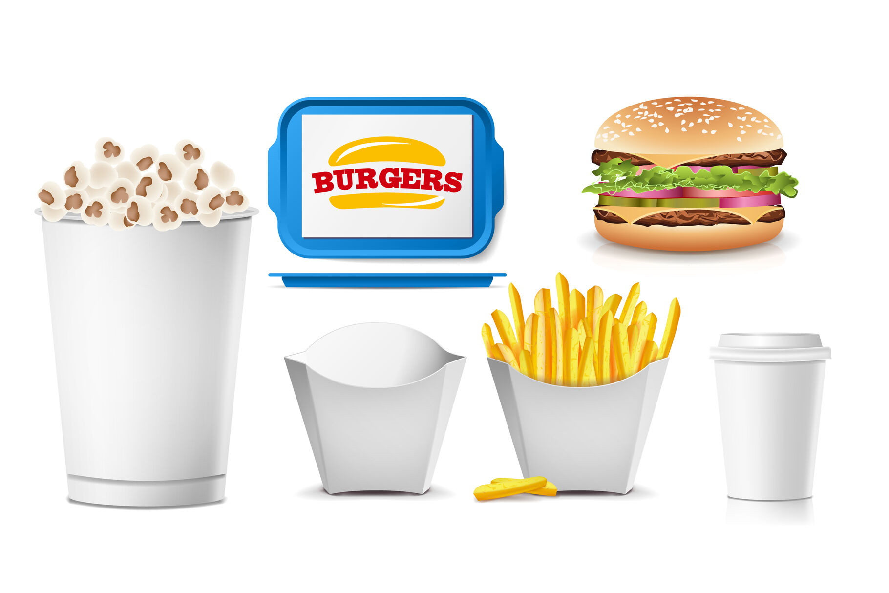 fast food packaging design templates
