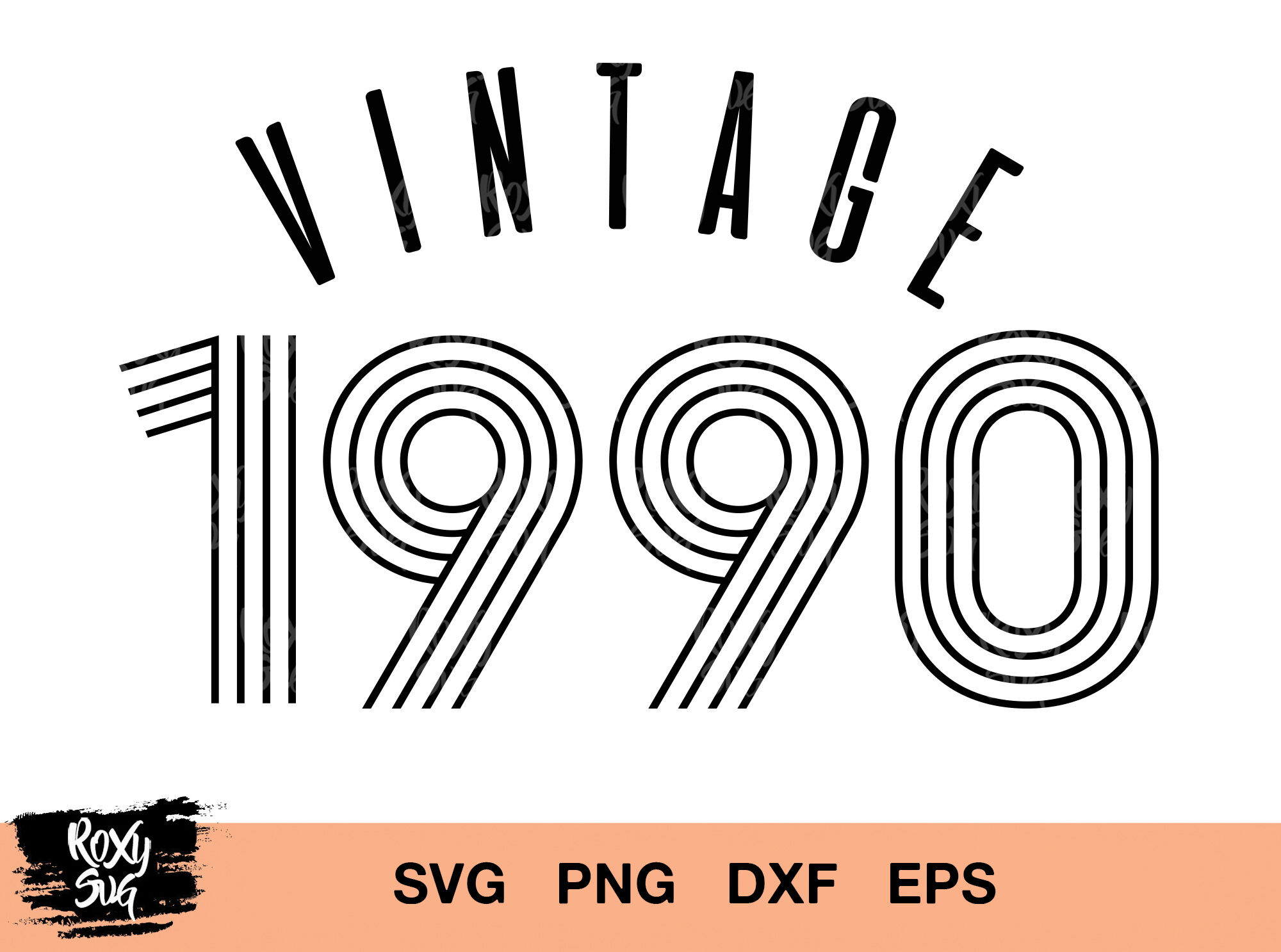 Vintage 1990 svg, vintage birthday svg, vintage svg, 30th ...